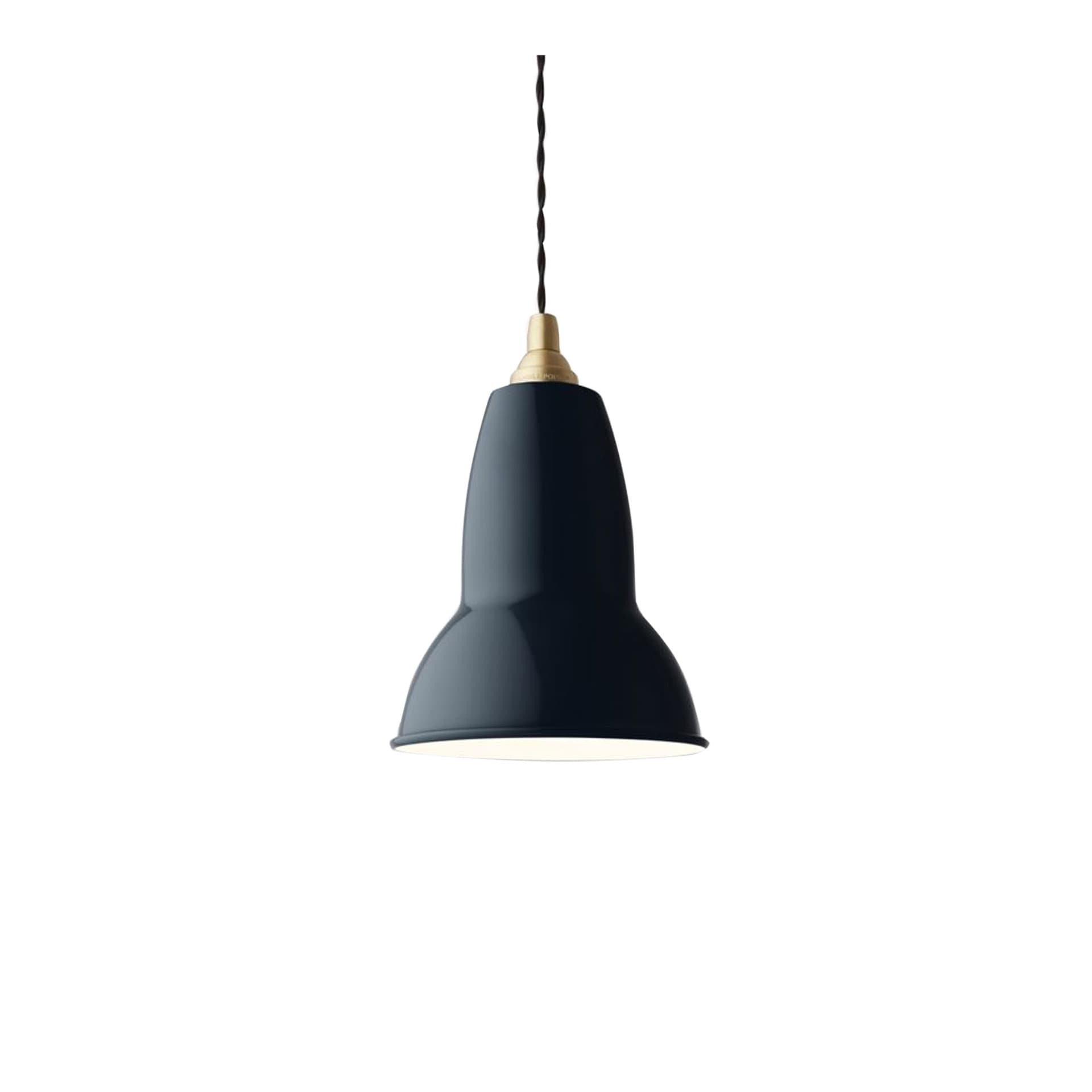 Anglepoise - Original 1227 Brass Pendant Lamp Ink Blue, Excl. LED 10W E27 IP20 - Pendellamper - George Carwardine - Blå