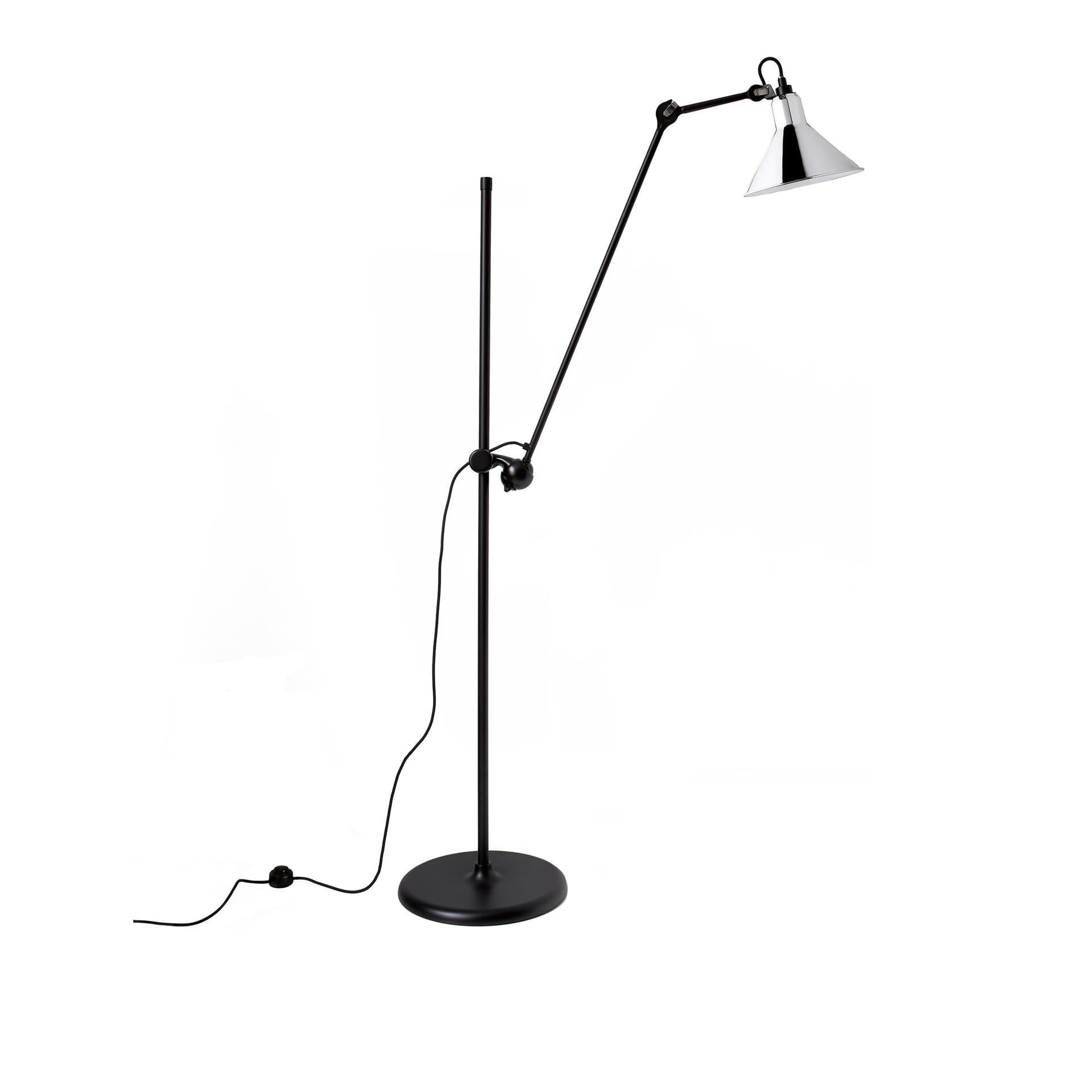Lampe Gras - 215 Gulvlampe Svart/Krom