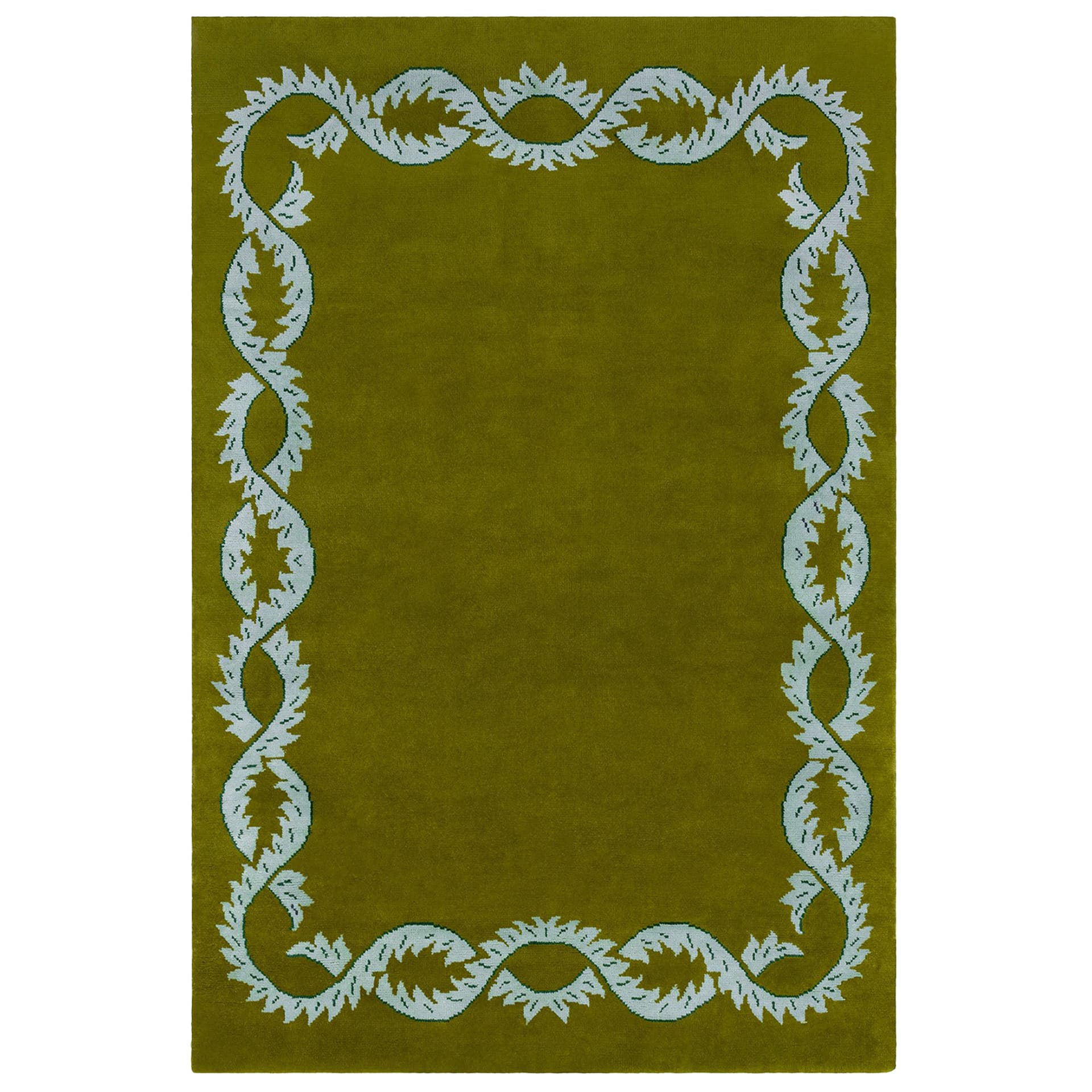 Nordic Knots - CR Climbing Vine Olive 250 x 350 cm - Mønstrede tepper - Campbell-Rey - Grønn - Ull