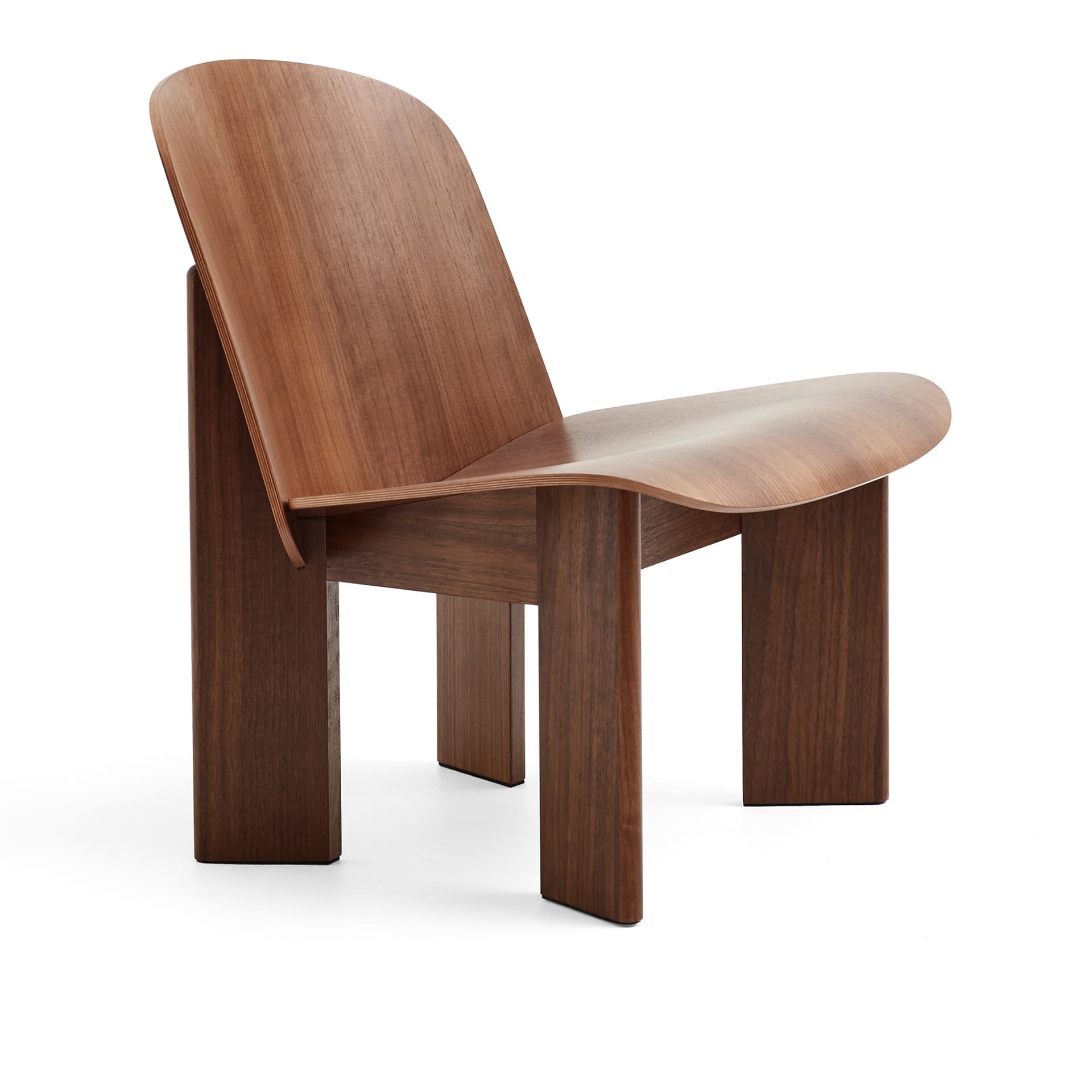 HAY - Chisel Lounge Chair - Water-based lacquered walnut - Lenestoler - Andreas Bergsaker - Tre farget