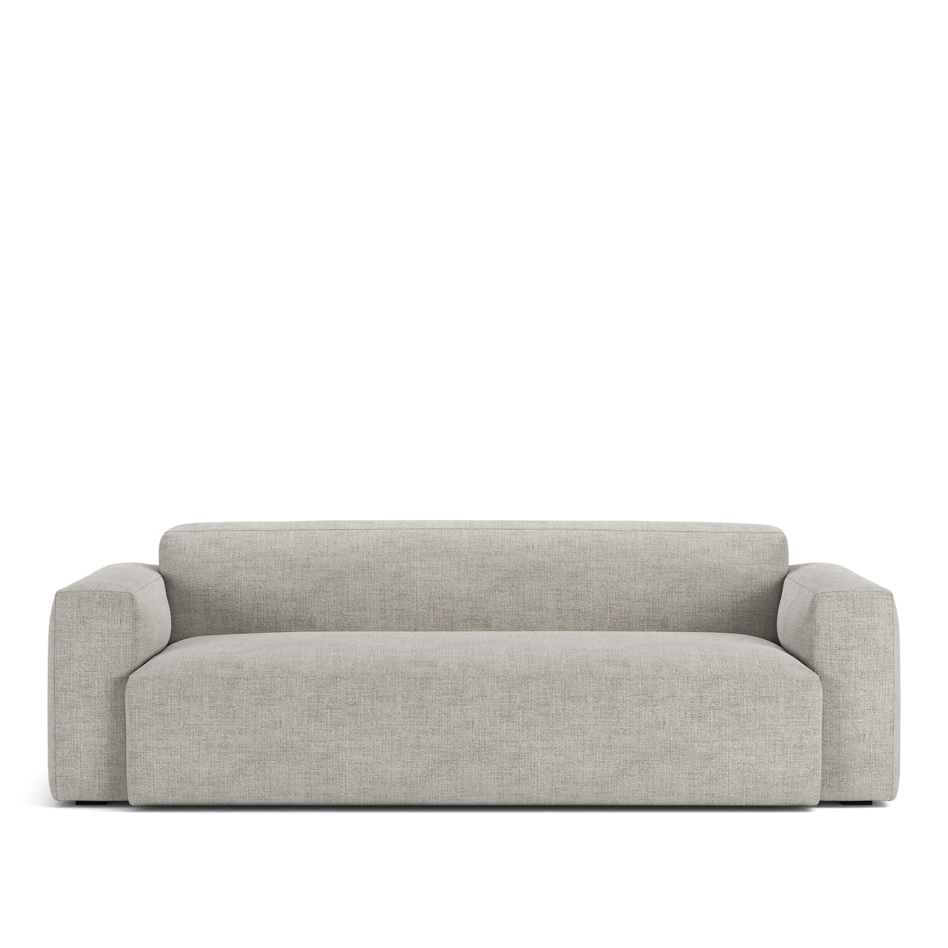 NOGA - Brick 2,5-Seater Sofa Sienna 103 Fixed Upholstery - Sofaer - Grå - Ned/Metall/Tre/Tekstilmateriale