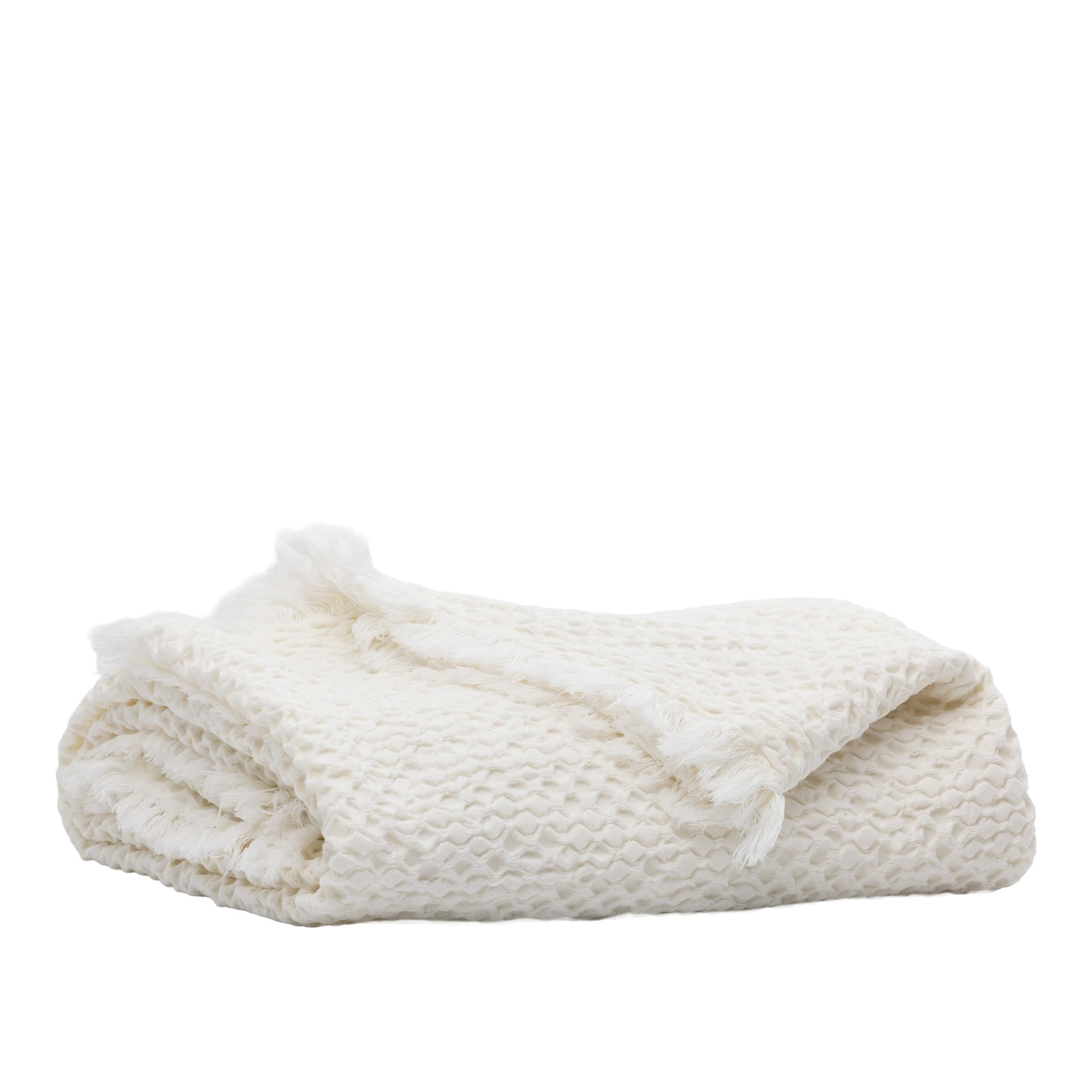 Mille Notti - Lago Plaid Offwhite 150x220 - Pledd og tepper
