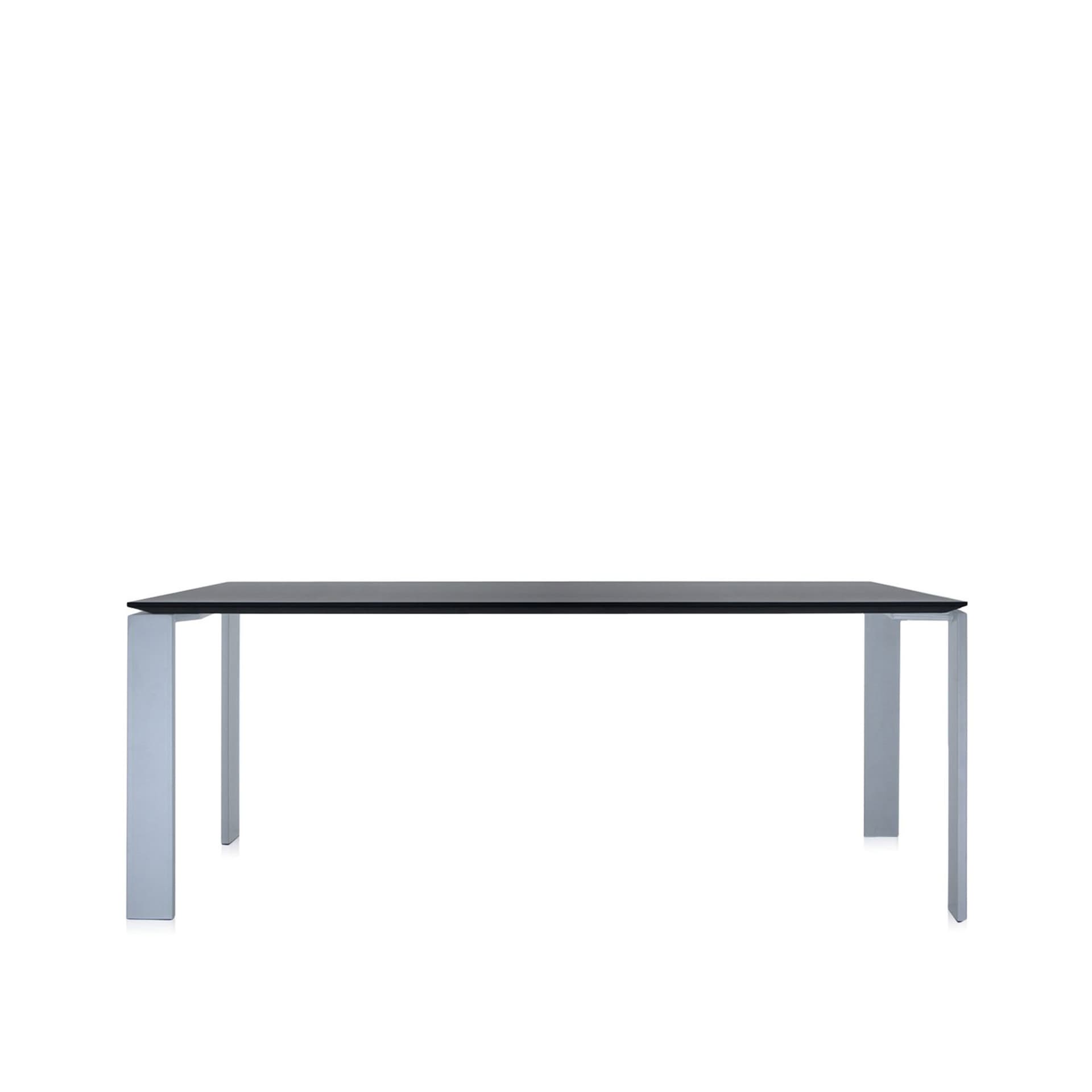 Kartell - Four Table 4523 190x79, Black/Aluminium, Scratch-Proof Laminate - Spisebord - Ferruccio Laviani - Svart - Laminat/Metall