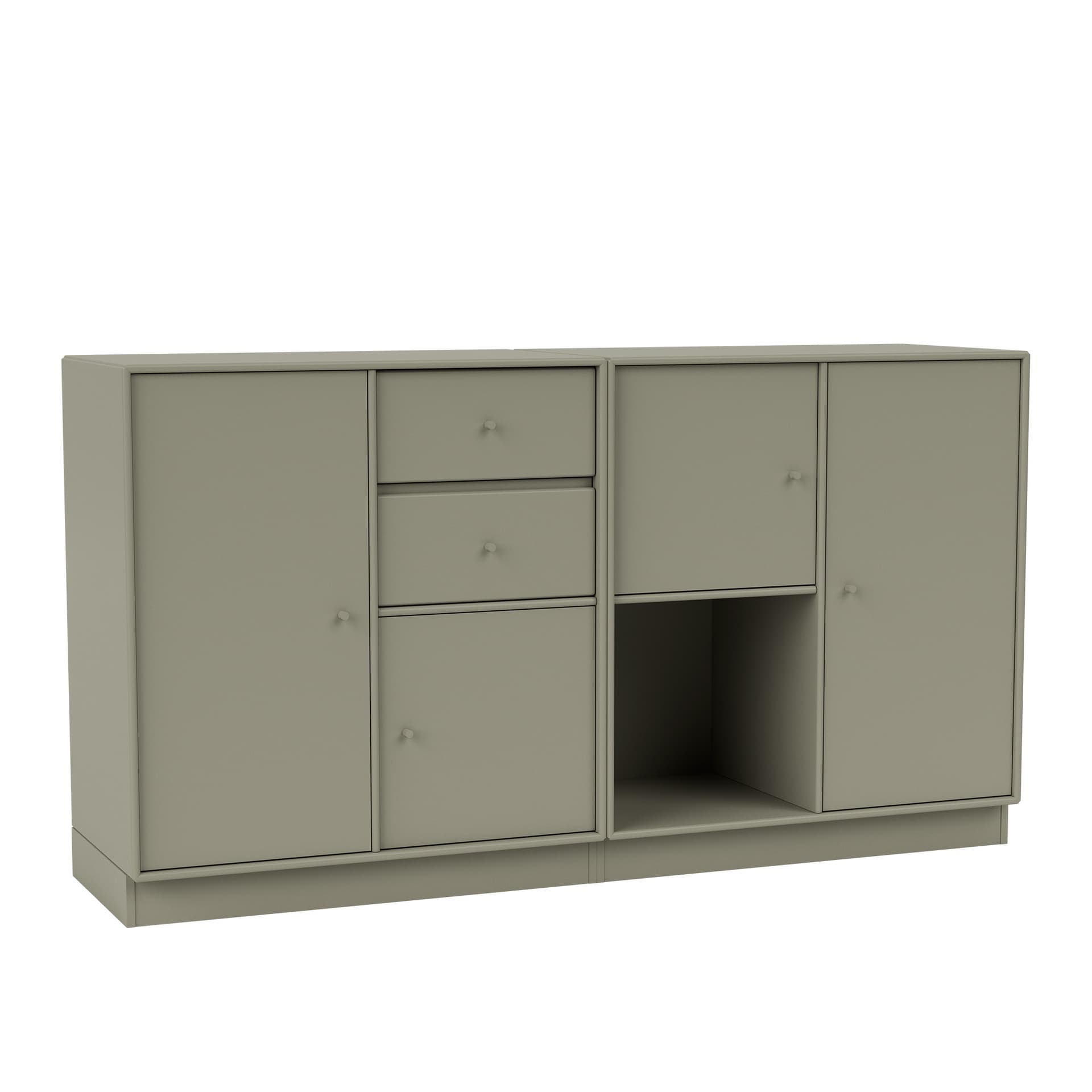 Montana - Couple Sideboard 144-Fennel 07 Plinth 7 cm - Sideboards - Peter J. Lassen - Grønn - Tre