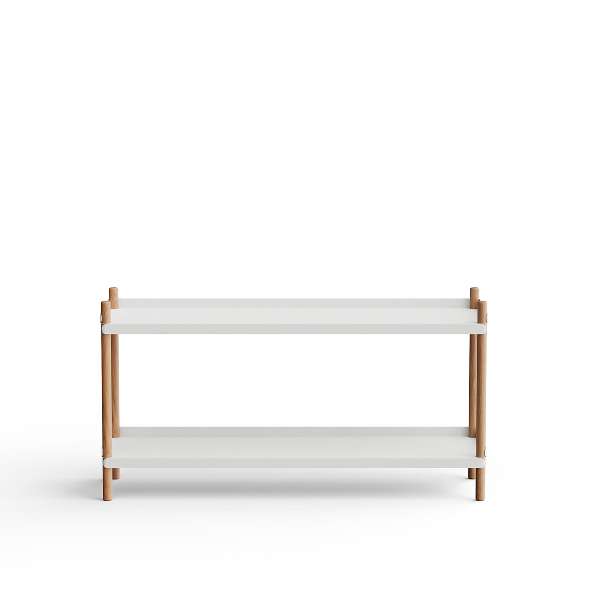 NINE - BOLT Shelving 1000 - 2 shelves Oak Natural Grey - Hyller & Hyllesystemer - Lennart Ebert - Grå - Metall/Tre