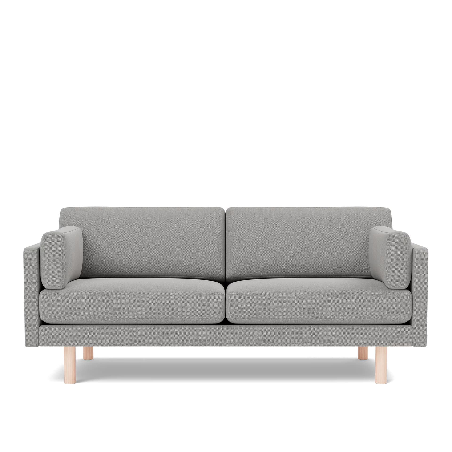 Fredericia Furniture - EJ220 Sofa - 2,5 seater - 185 cm - Re-Wool 128 - Down wrap - without buttons - Oak soap treated - Sofaer - Erik Jørgensen
