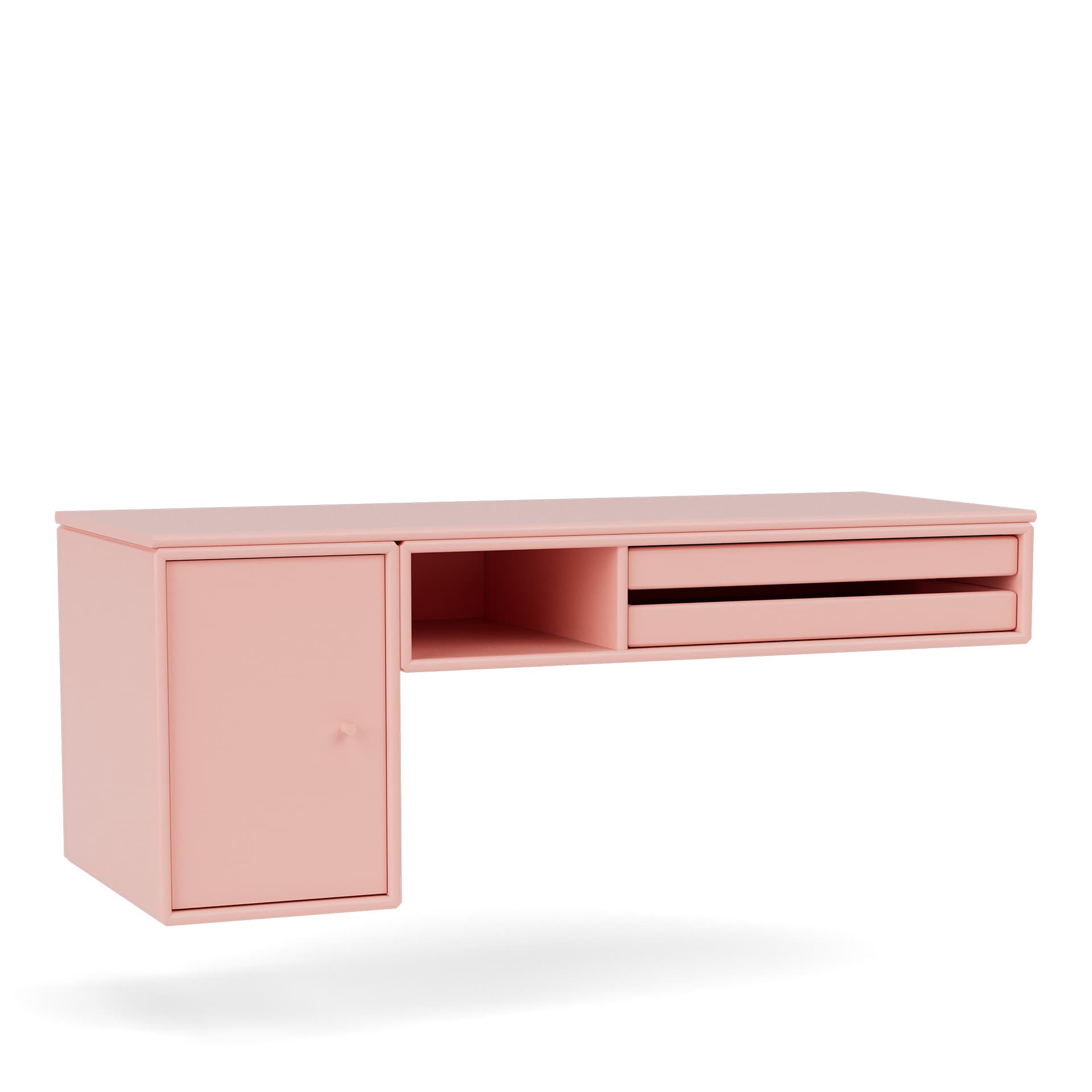 Montana - Bureau Work Desk 167-Ruby 04 Suspension Rails - Skrivebord - Peter J. Lassen - Rosa - Tre
