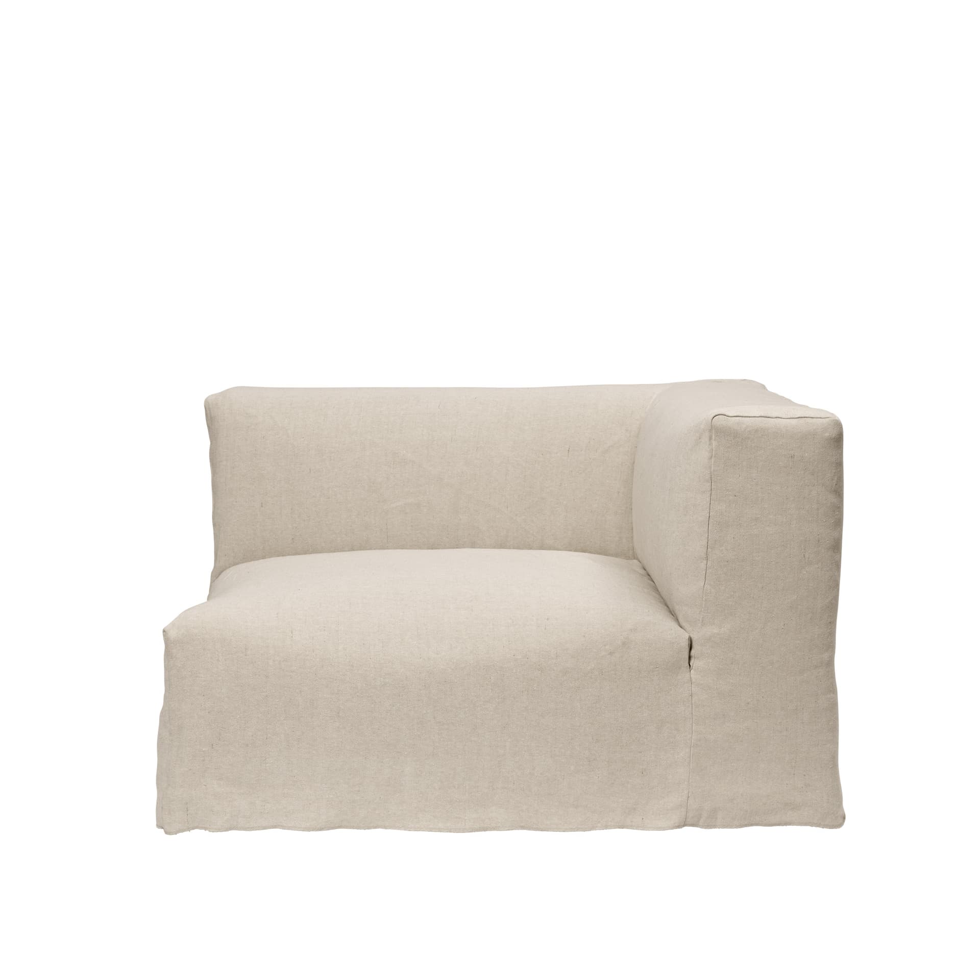 Ferm Living - Catena Armrest R S401 Loose Drape - Natural - Sofaer - Beige - Plast