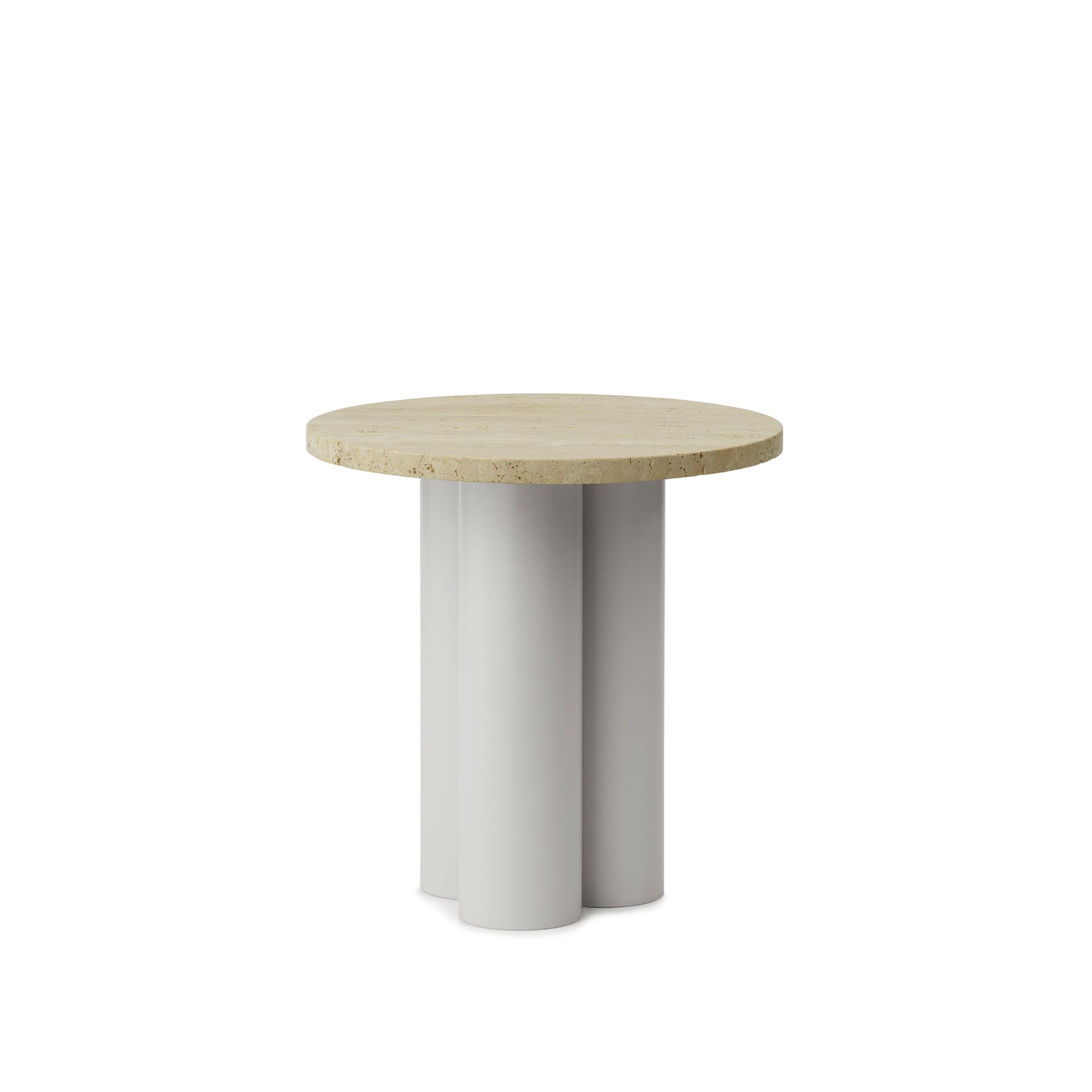 Normann Copenhagen - Dit Table Sand - Travertine Light - Småbord & sidebord - Beige - Metall/Stein
