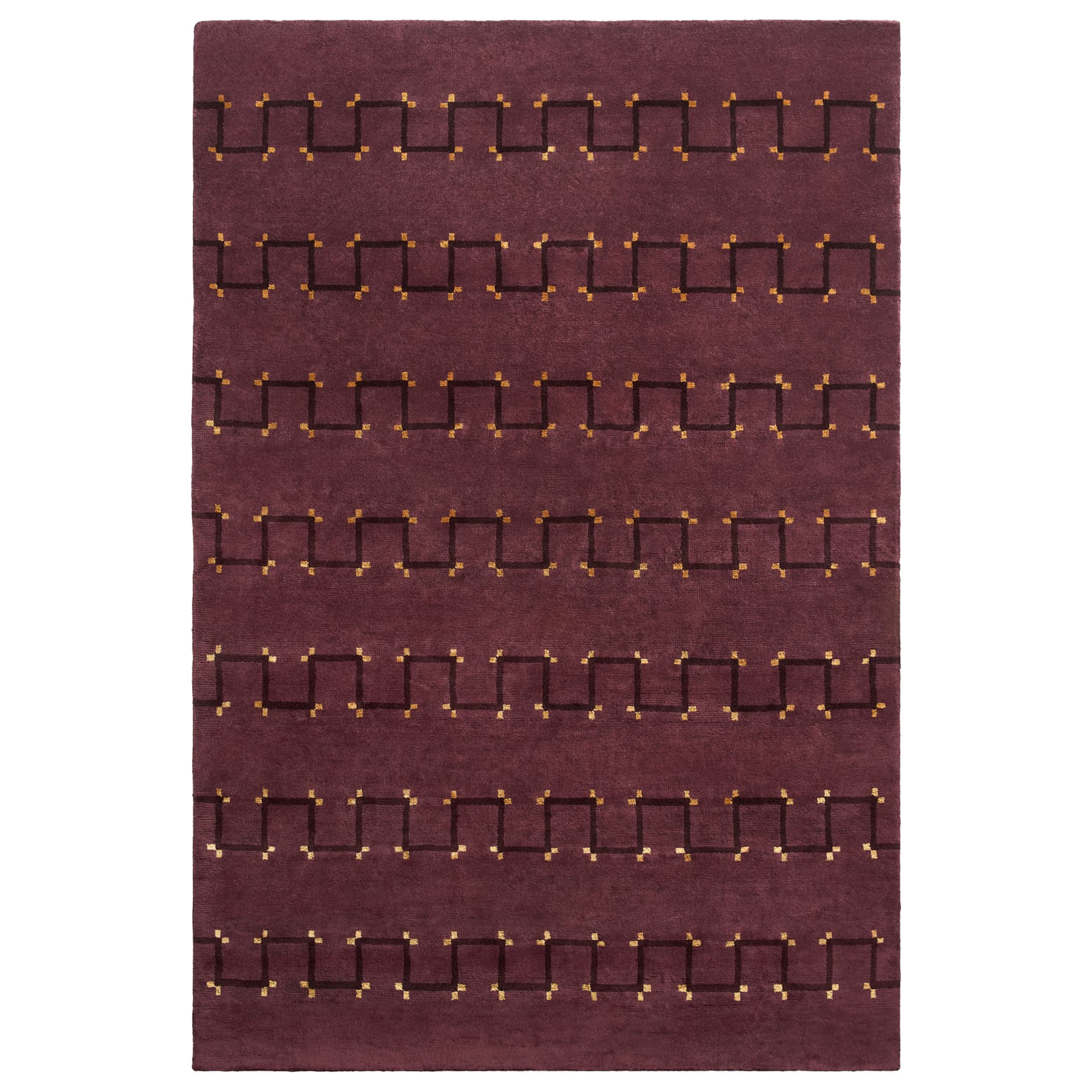 Nordic Knots - Matches - Plum 250x350 - Ulltepper - Ull
