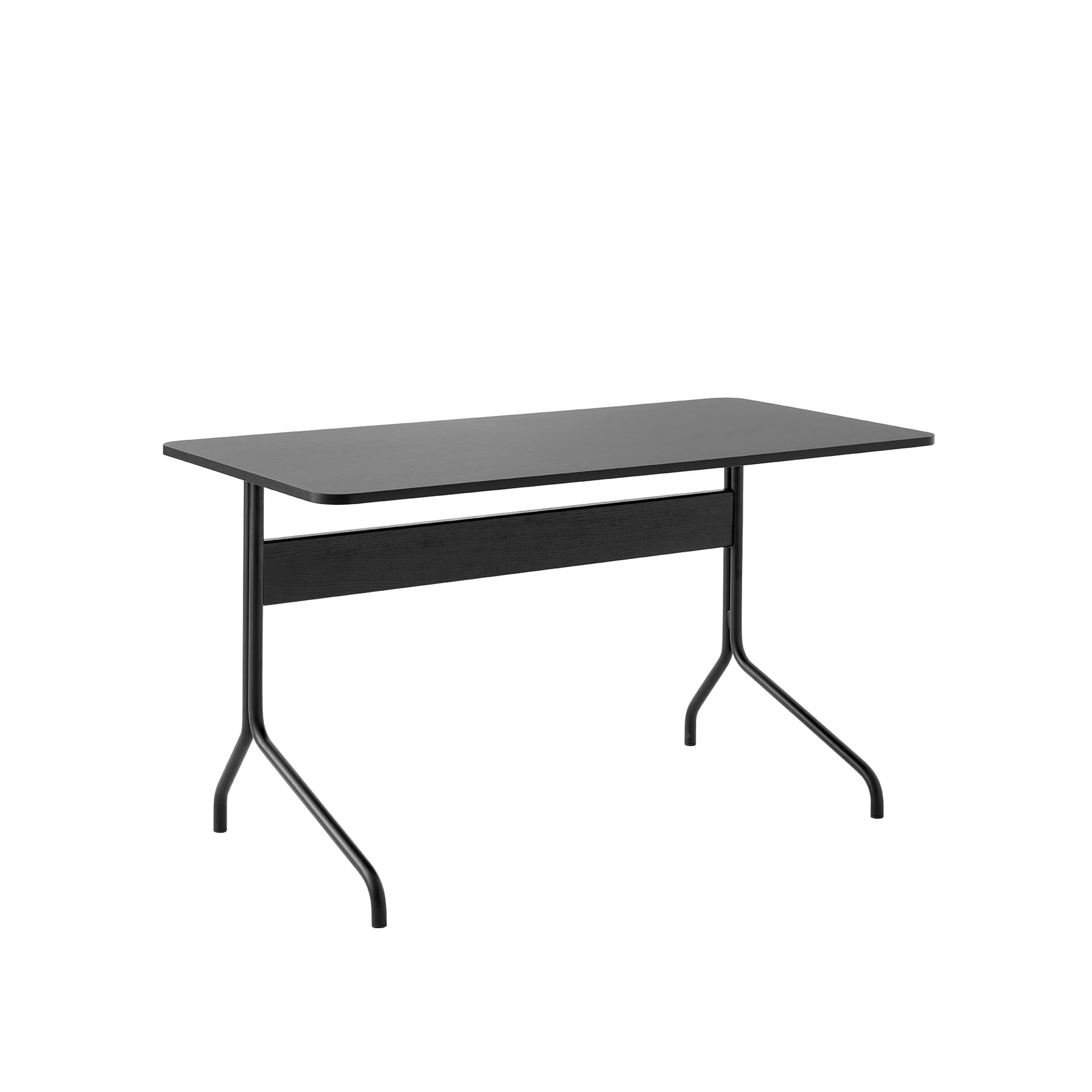 &Tradition - Pavilion Desk AV16, 130x65 cm, Linoleum Black 4023/Black Oak/Black Legs - Skrivebord - Anderssen & Voll - Tre farget,Svart - Metall/Tre/Plast