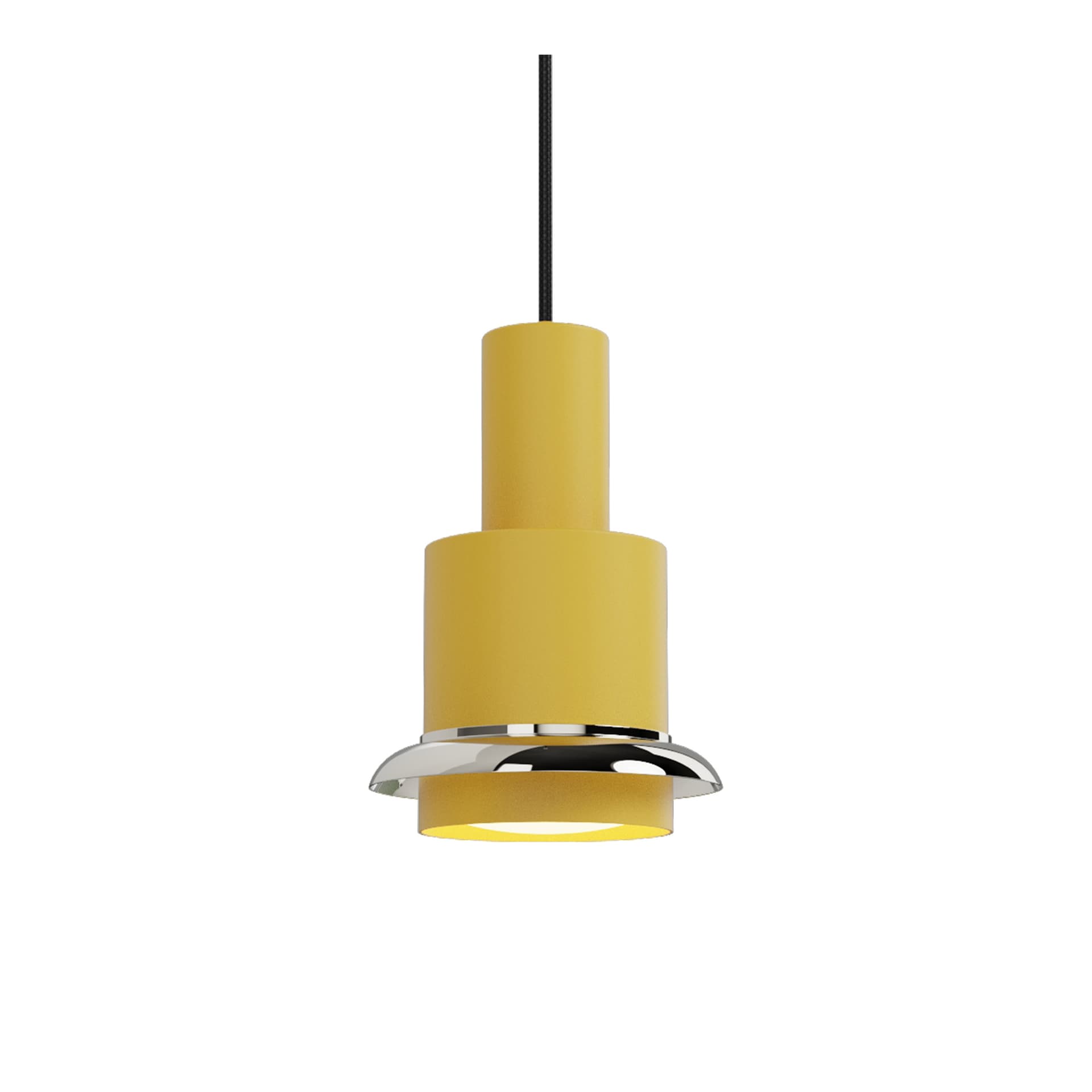 DCW - Chaumont Pendel Ø19xH28 Yellow/Nickel