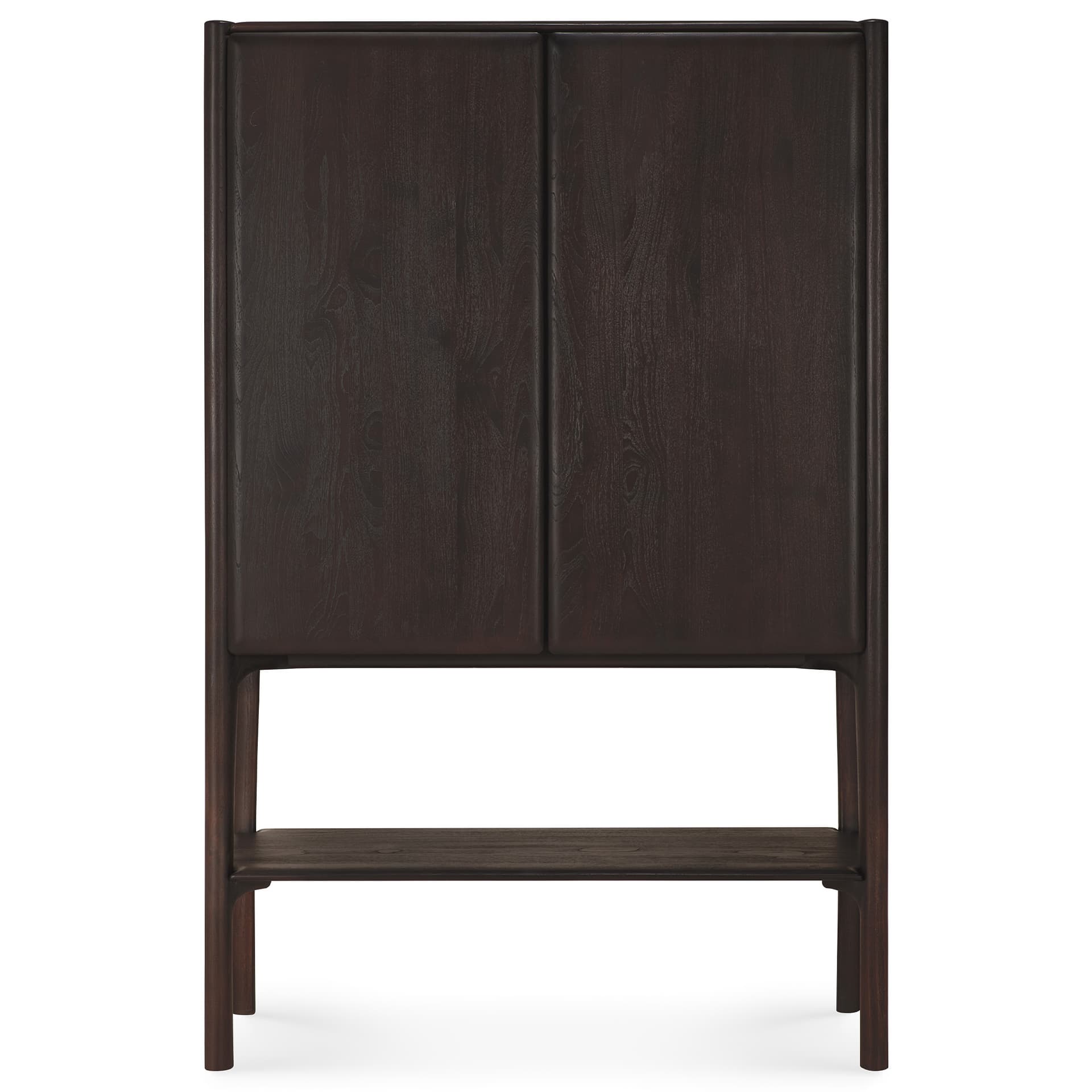 Ethnicraft - PI cupboard - varnished teak - dark brown - 2 doors - Oppbevaringsskap - Alain Van Havre - Tre farget - Tre