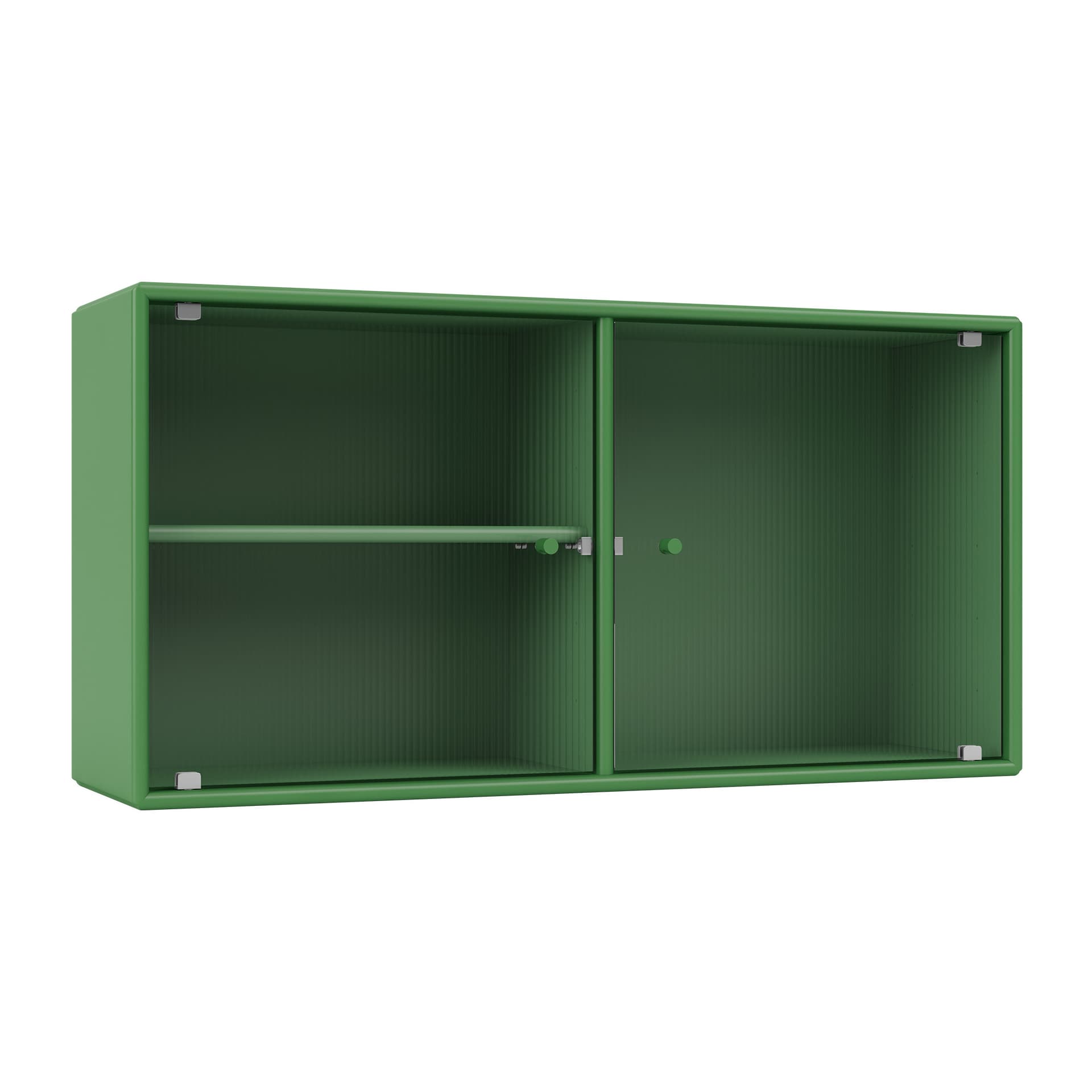 Montana - Ripple I Vitrine Cabinet 152-Parsley 04 Suspension Rails - Vitrineskap - Peter J. Lassen - Grønn - Glass/Tre
