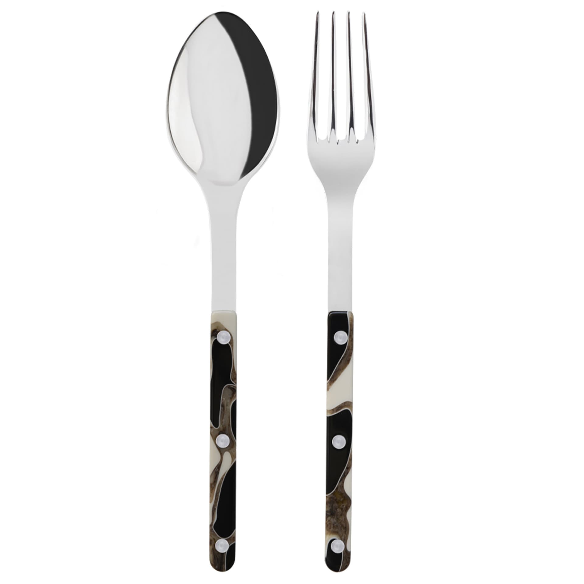 Sabre Paris - Serving Set 2-pack Bistrot Dune Black - Serveringsbestikk
