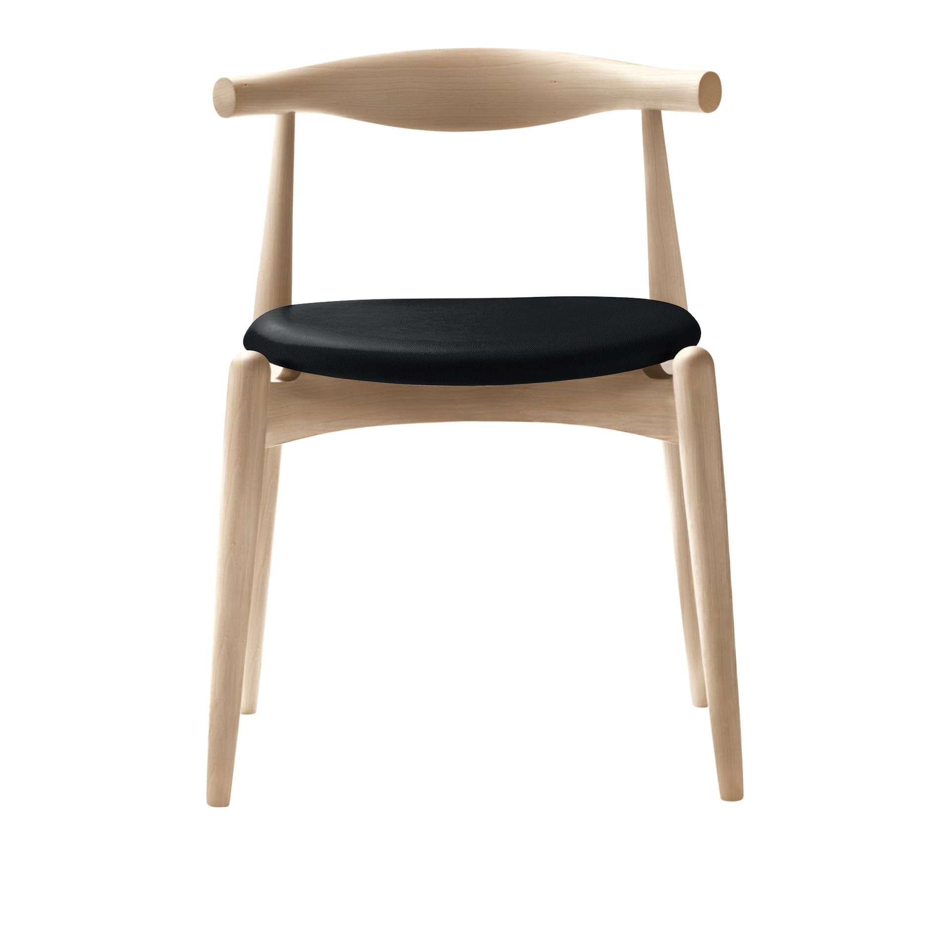 Carl Hansen - CH20, Tvålad Bok, Lädergrupp A Loke - 7150 - Spisestoler - Hans J. Wegner - Tre farget - Tre