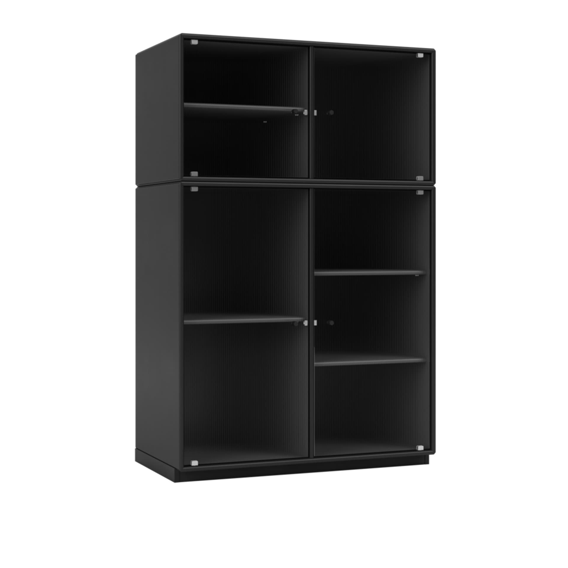 Montana - Ripple Iii – Vitrine Cabinet 05-Black 06 Plinth 3 cm - Vitrineskap - Peter J. Lassen - Svart - Tre