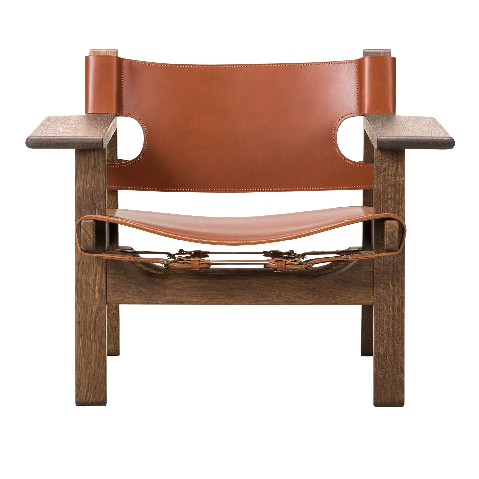 Fredericia Furniture - The Spanish Chair, Rökt ek, Cognac läder - Lenestoler - Børge Mogensen - Brun - Lær/Tre