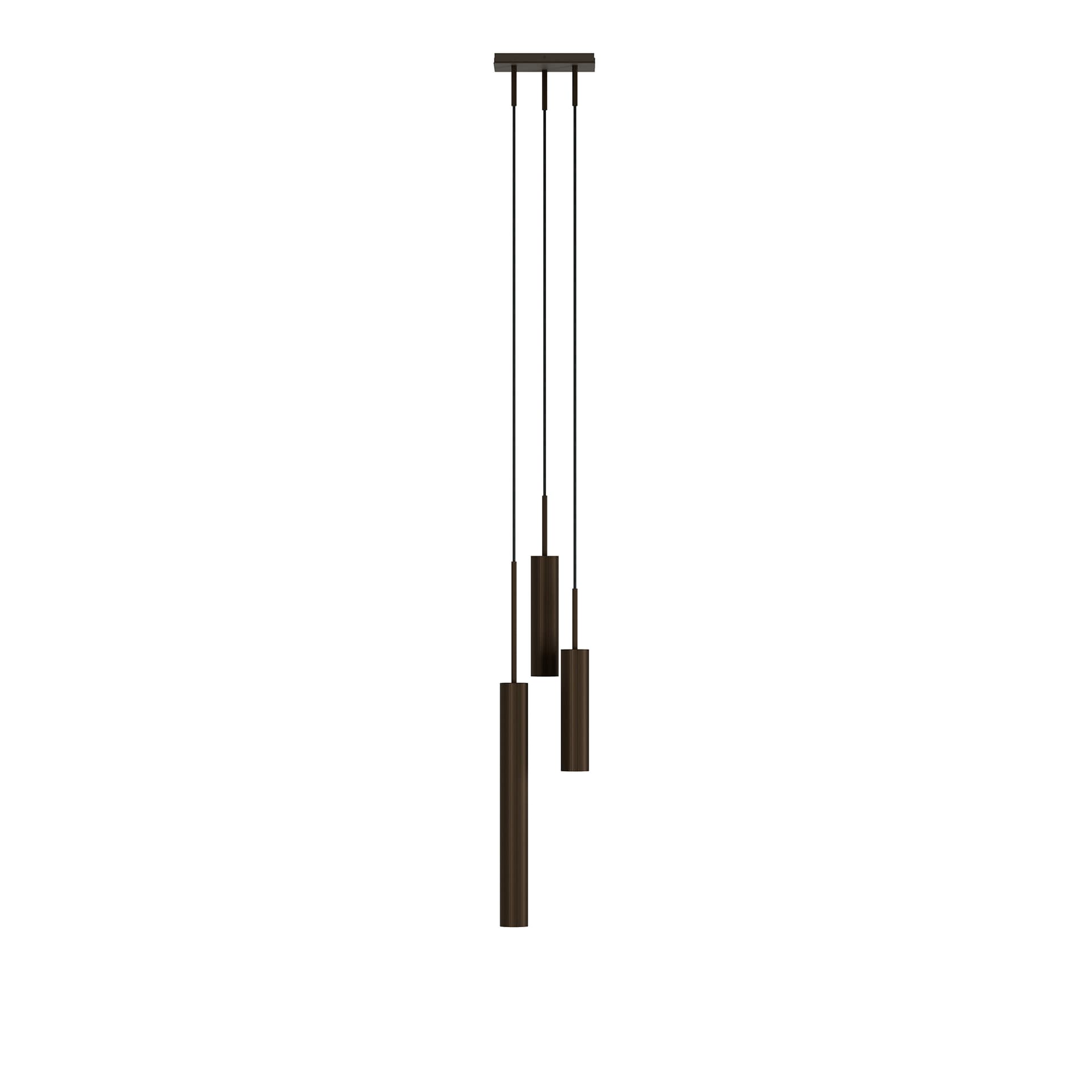 Audo Copenhagen Tubulaire pendel 3 Anodized bronzed