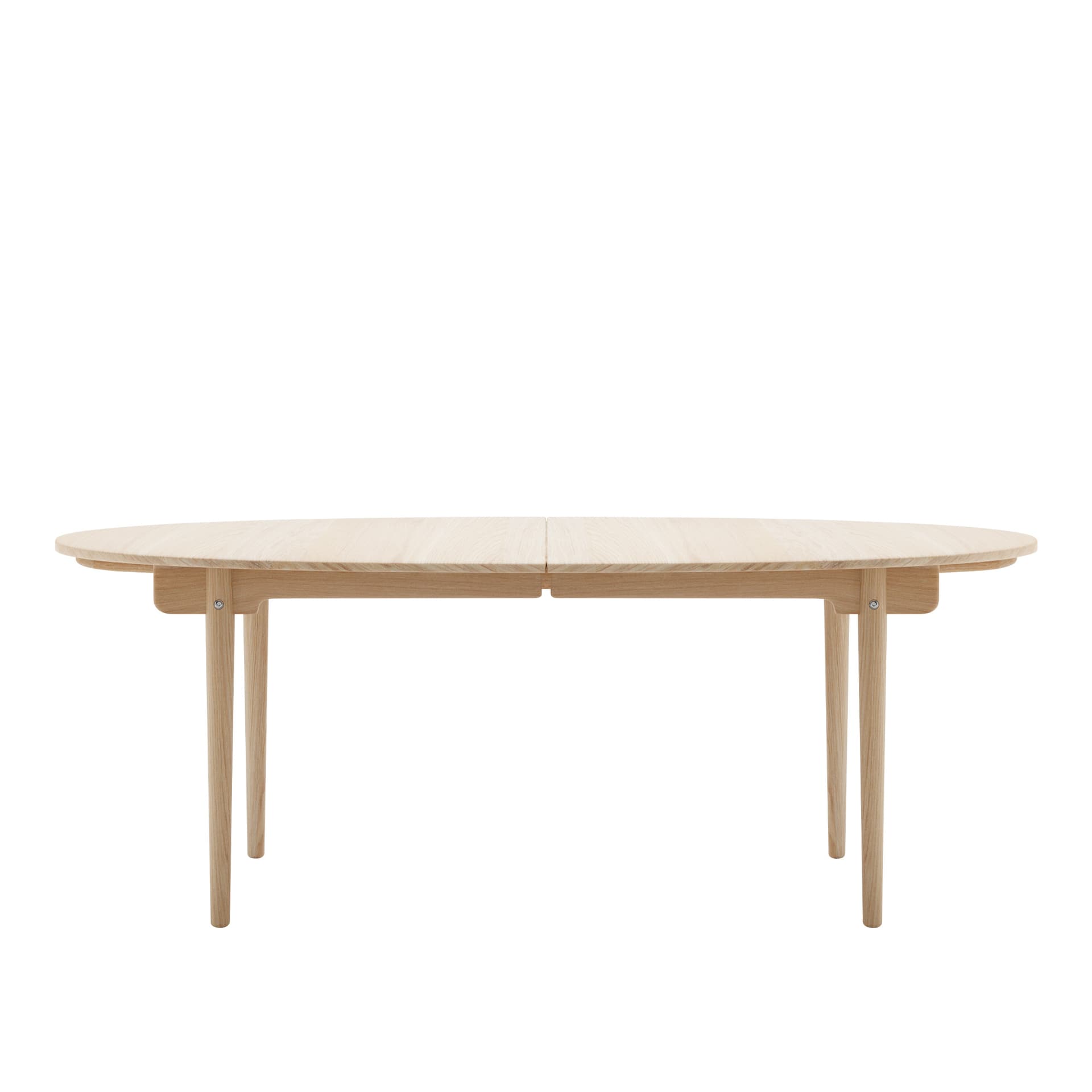 Carl Hansen - CH338, Vitoljad Ek, Med plats för 2 st iläggsskivor - Spisebord - Hans J. Wegner - Beige - Tre