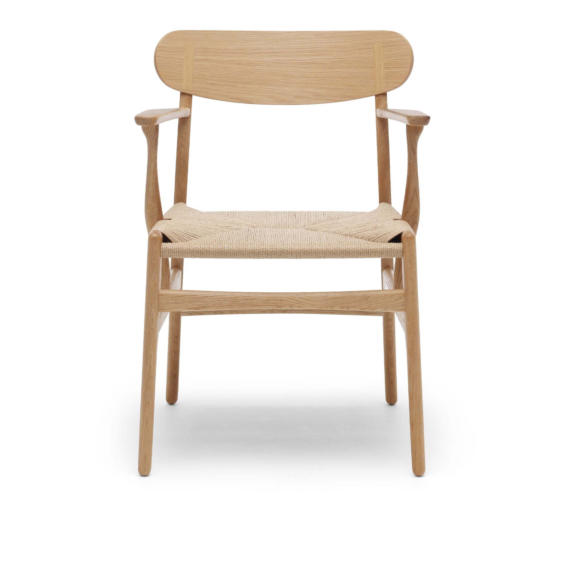 Carl Hansen - CH26, Oljad Ek, Naturflätat papperssnöre - Spisestoler - Hans J. Wegner - Tre farget - Tre