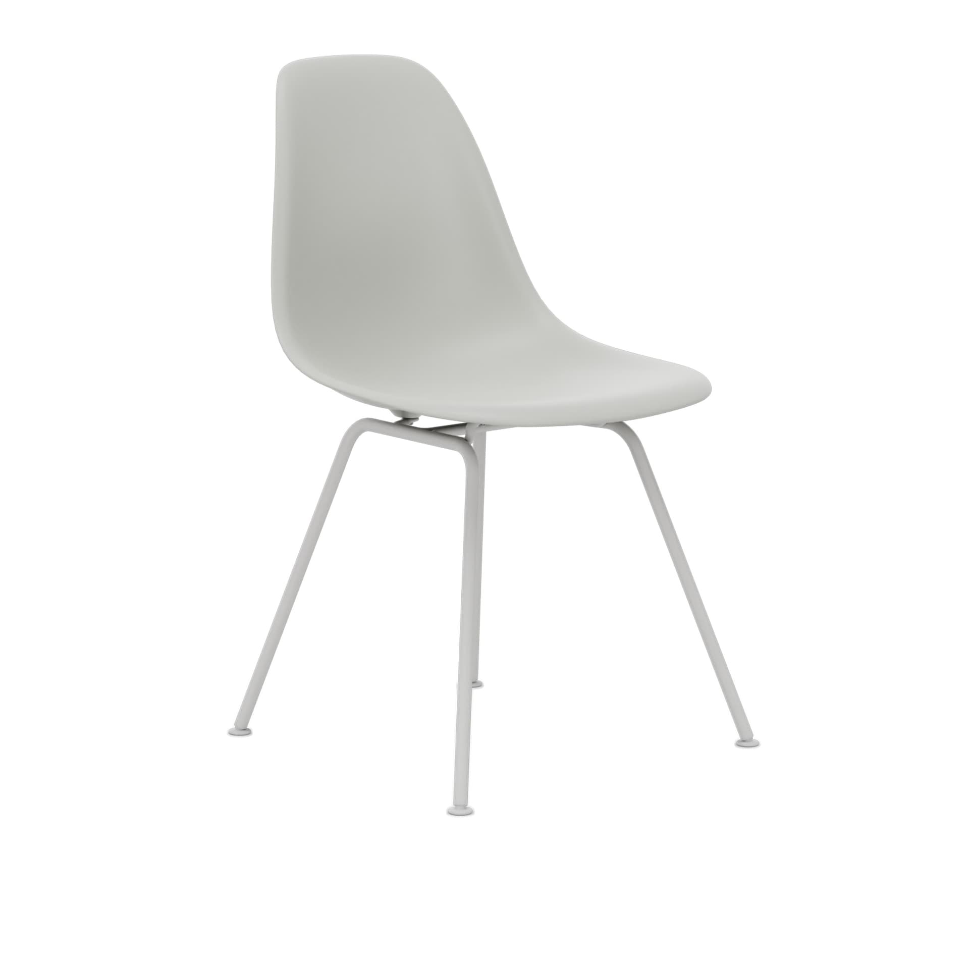 Vitra - Eames RE Plastic Chair DSX 85 Cotton White, White Base - Spisestoler - Charles & Ray Eames - Hvit - Metall/Plast