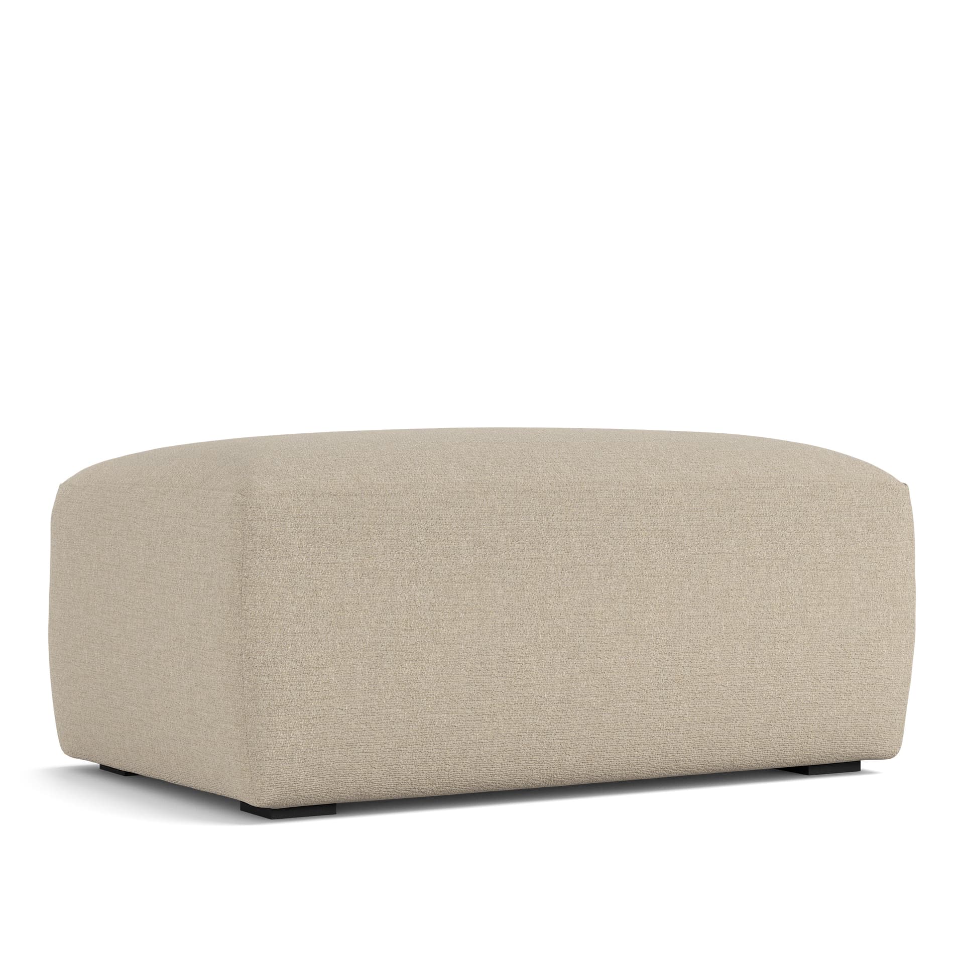 NOGA - Brick Ottoman Lario 107 - Skamler & Taburetter - Beige - Ned/Metall/Tre/Tekstilmateriale