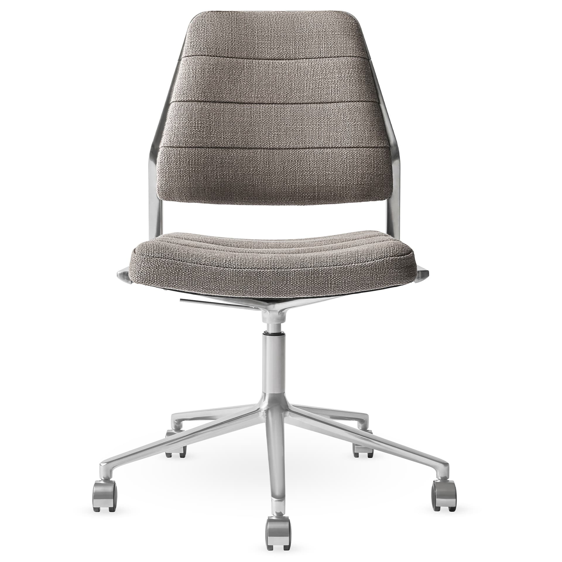 Vipp - Vipp454+ Swivel chair, polished, castors, Tenzo - Kontorstoler