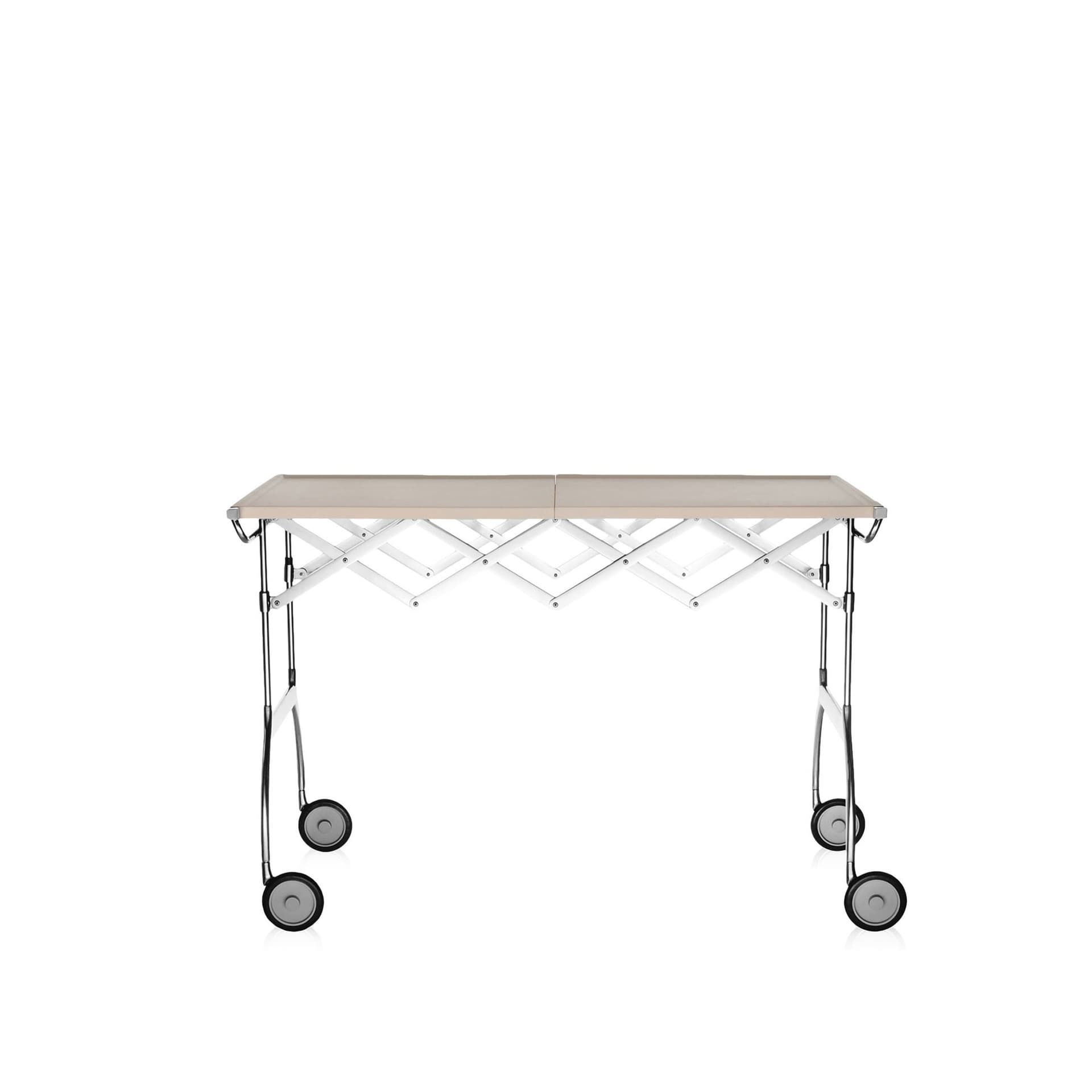 Kartell - Battista Trolley 4460, Cream, Matt - Serveringsvogner - Antonio Citterio - Beige - Metall/Plast