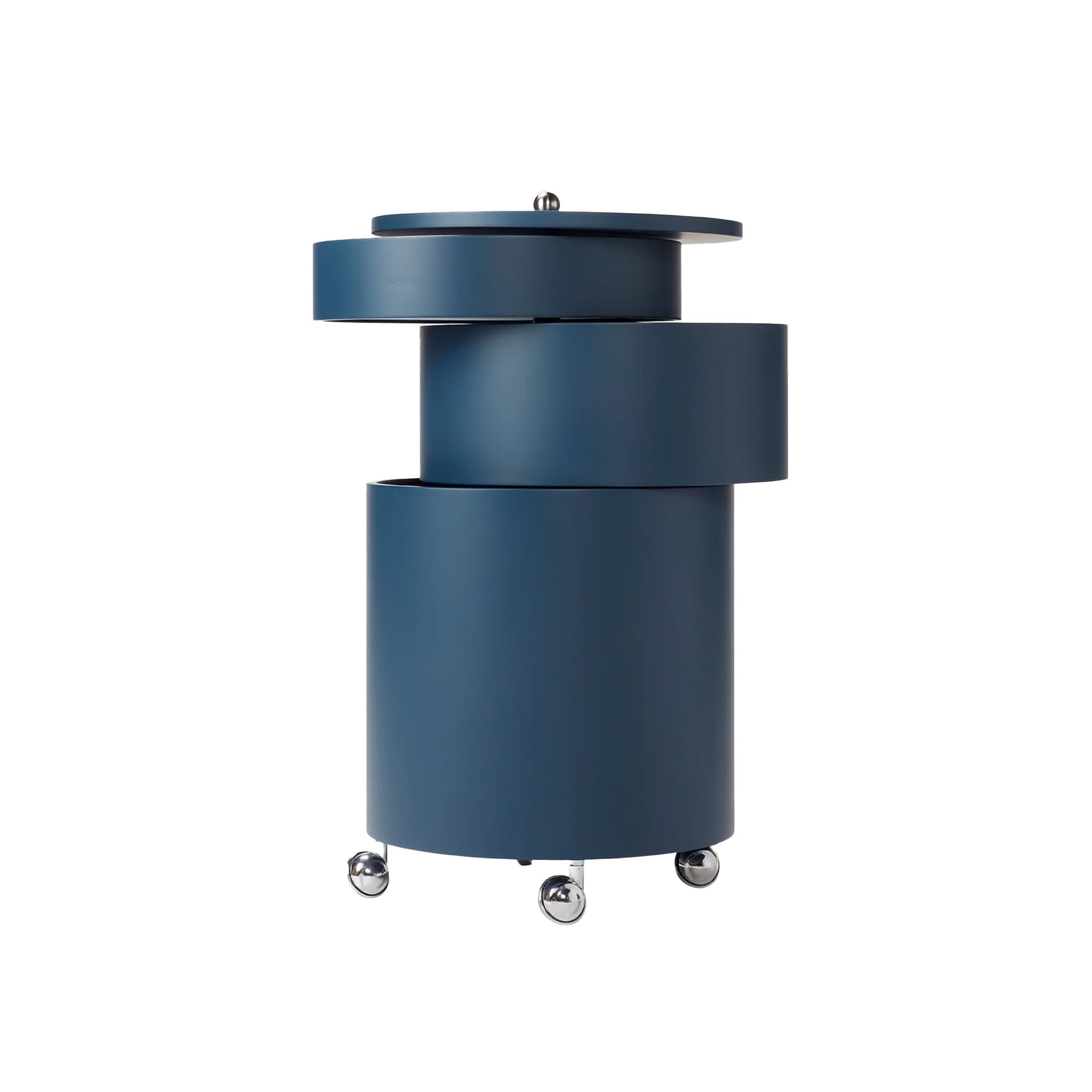 Verpan - Barboy Storage, Blue, Moulded Painted MDF - Småbord & sidebord - Verner Panton - Blå - Metall
