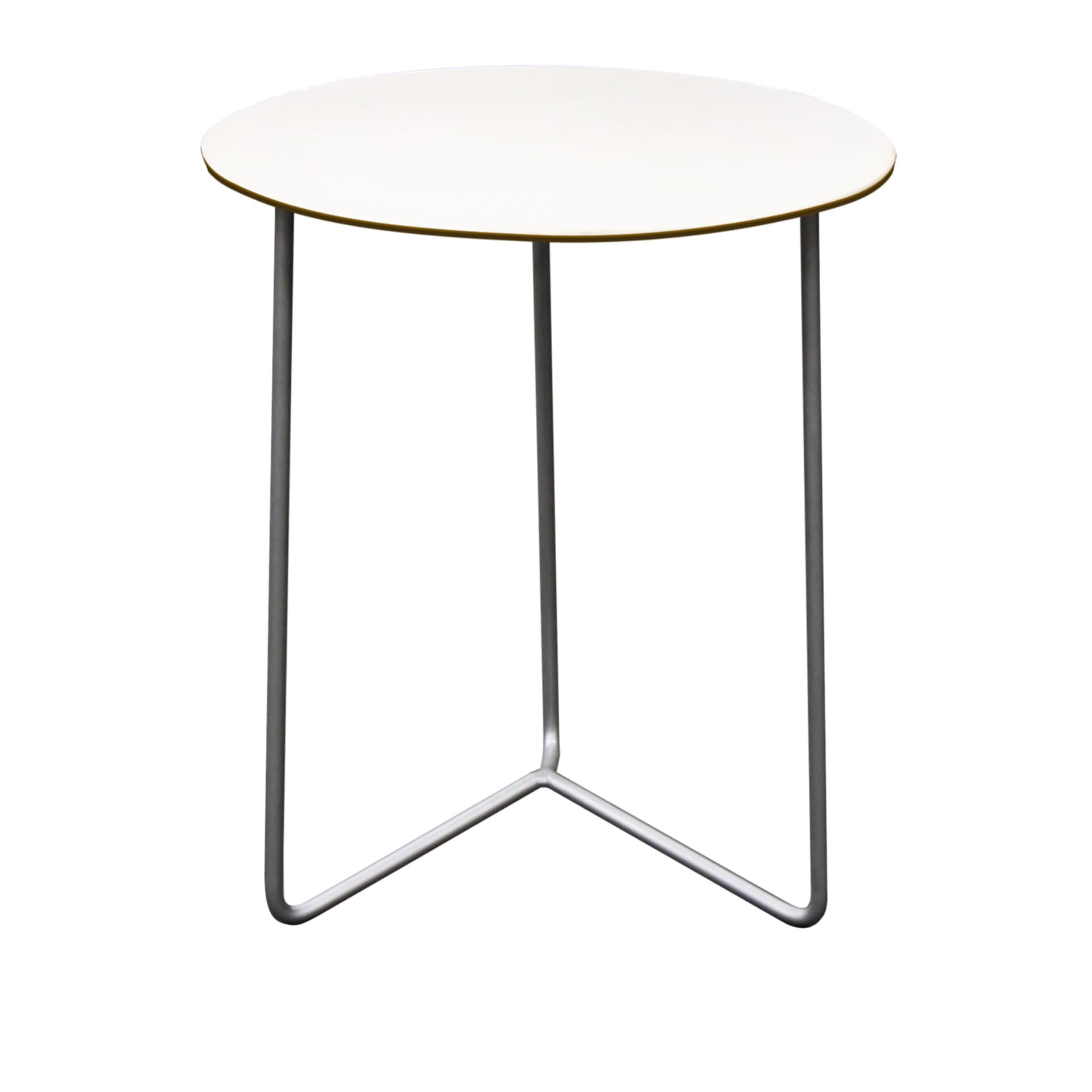 Grythyttan Stålmöbler - High Tech bord 60cm hvit laminat varmgalvanisert ramme - Utendørs spisebord - Hvit - Laminat/Metall