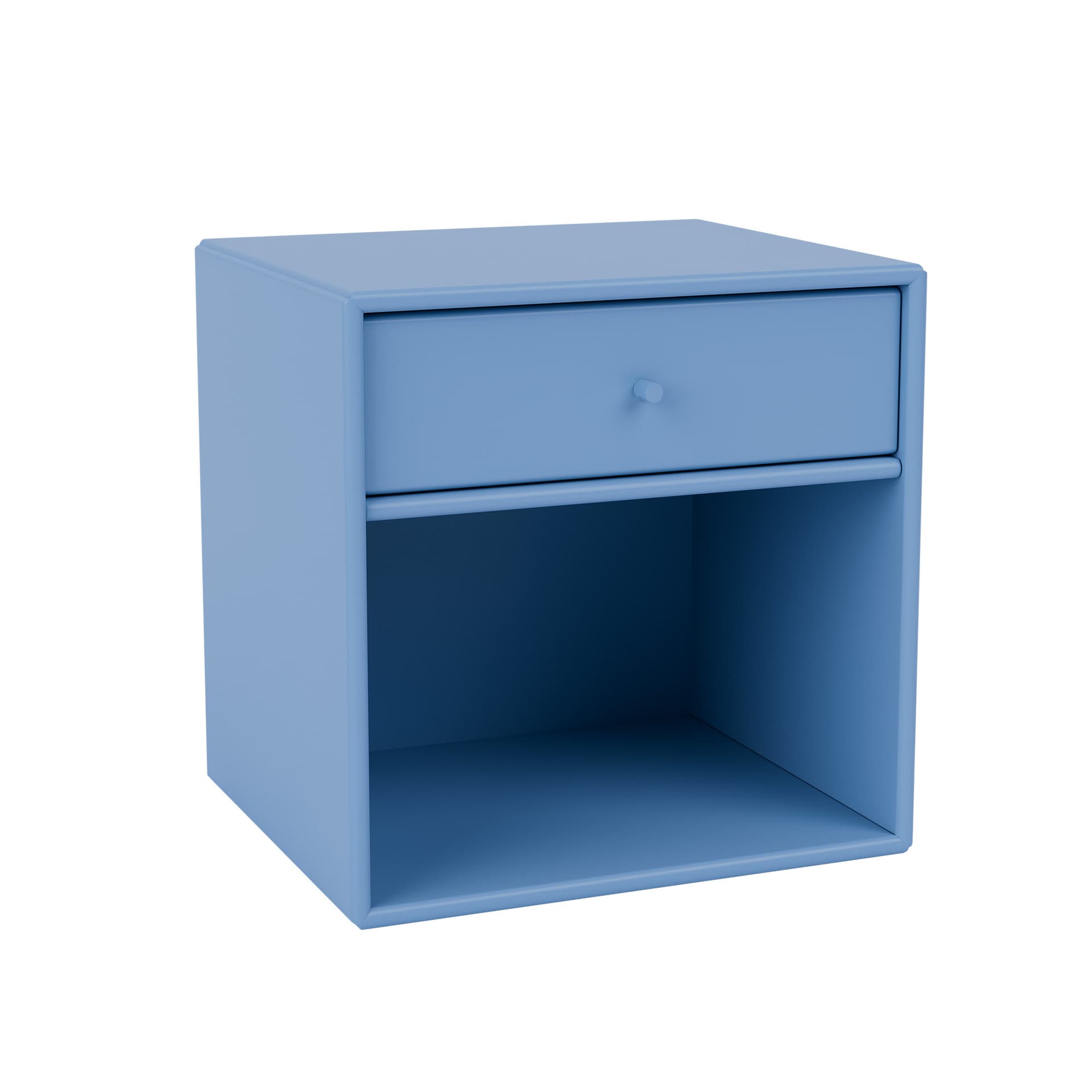 Montana - Dream Nightstand 154-Azure 04 Suspension Rails - Nattbord - Peter J. Lassen - Blå - Tre