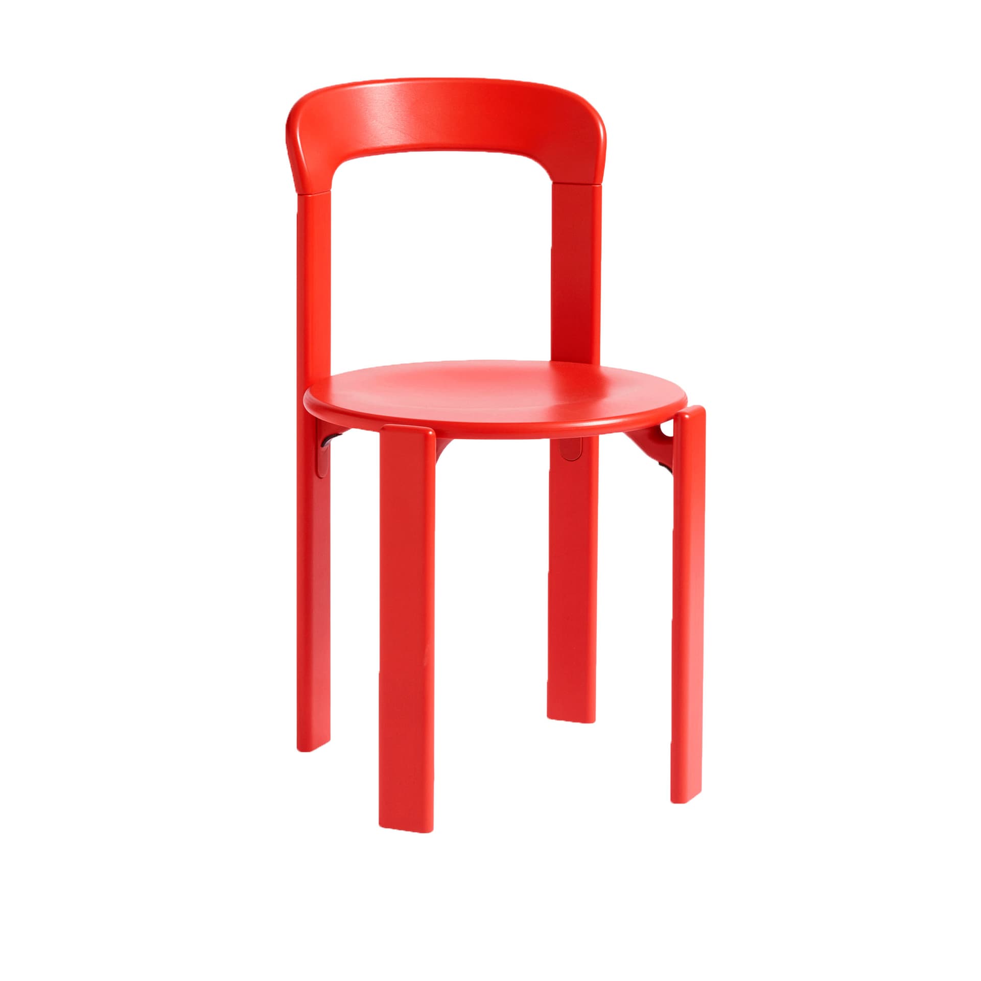 HAY - Rey Chair REY22, Scarlet red water-based lacquered beech - Spisestoler - Bruno Rey - Rød - Tre