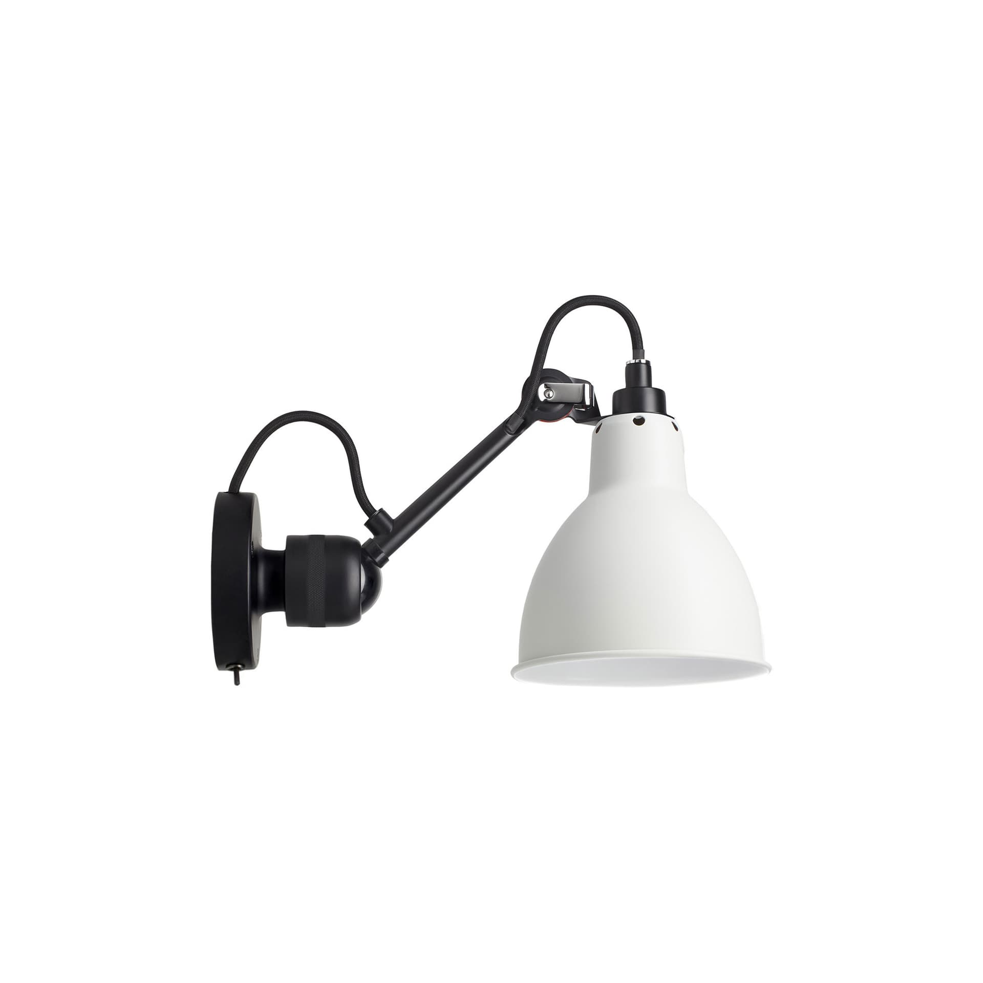 Lampe Gras - 304SW Vegglampe Svart/Hvit