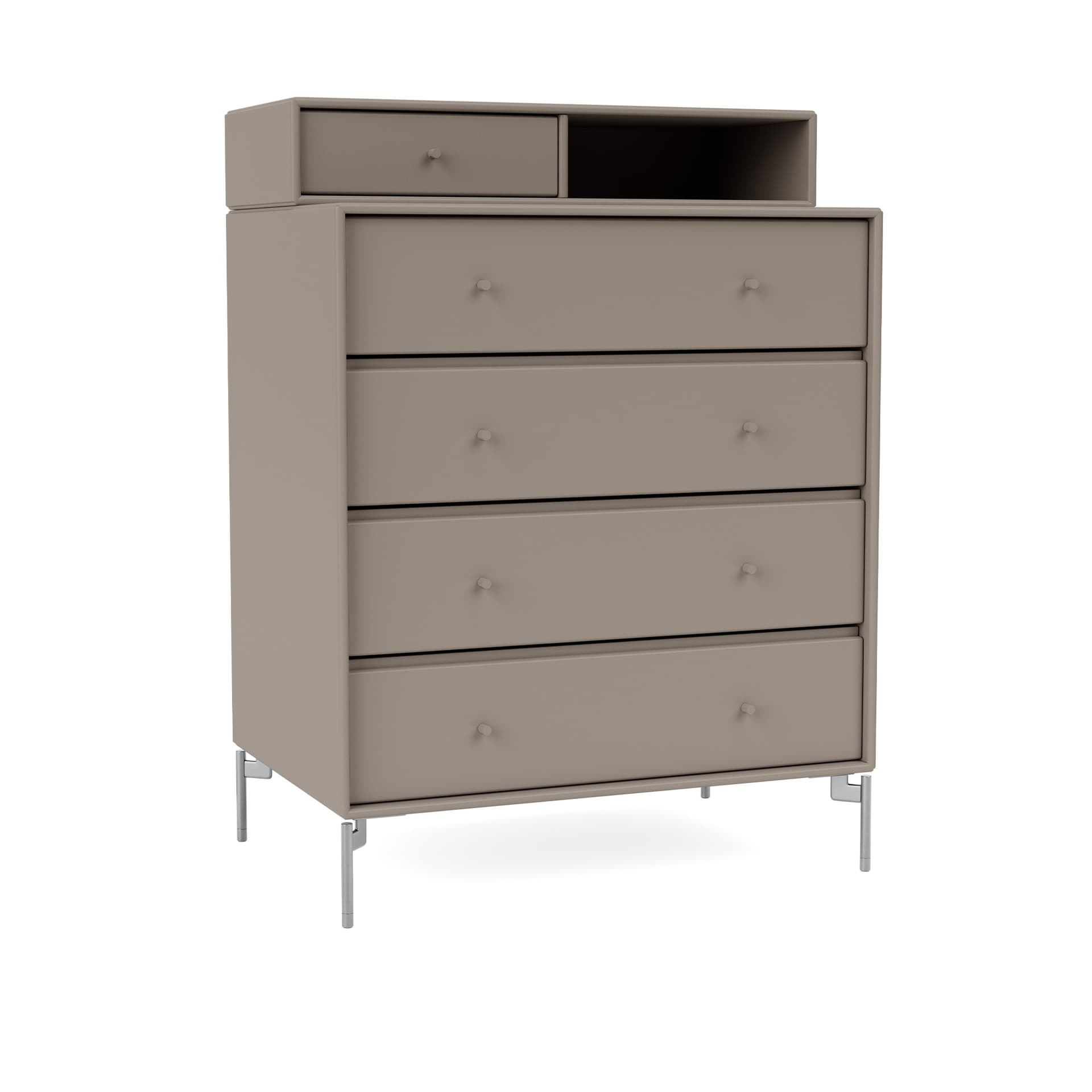 Montana - Keep Chest Of Drawers 141-Truffle Matt Chrome - Skjenker - Peter J. Lassen - Beige - Tre