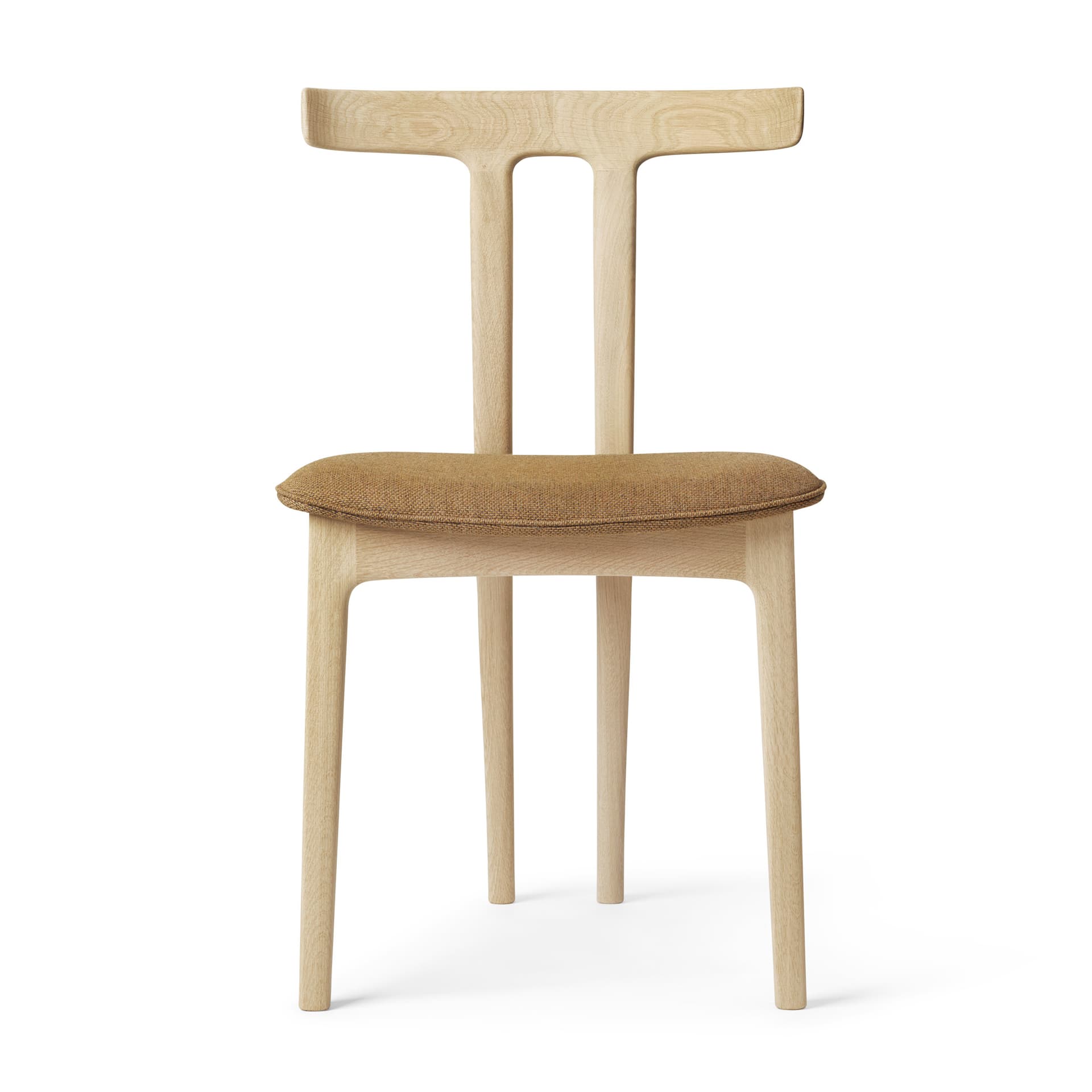 Carl Hansen - T-Chair Soaped Oak - Spisestoler - Ole Wanscher - Brun - Tre/Skum