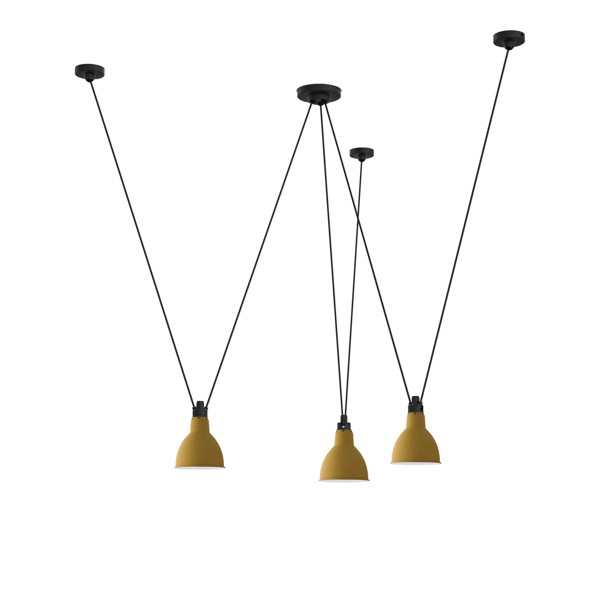 DCWéditions - Les Acrobates De Gras 325 L Round Yellow - Pendellamper - Bernard-Albin Gras - Gul