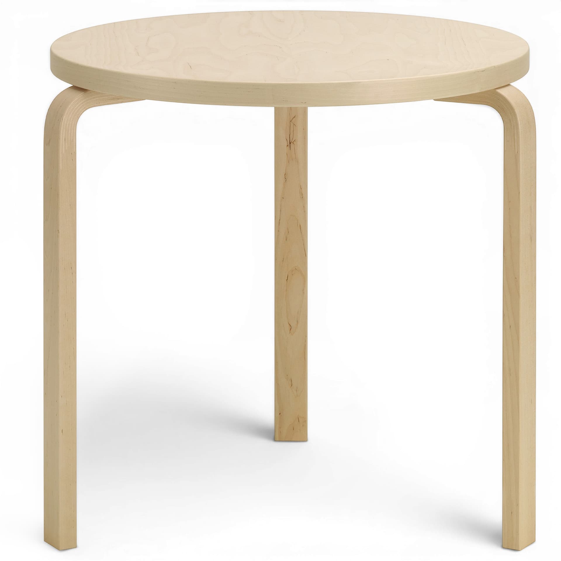 Artek - Aalto Bord 90B, Björkfanér, Klarlackad - Spisebord - Alvar Aalto - Tre farget - Tre