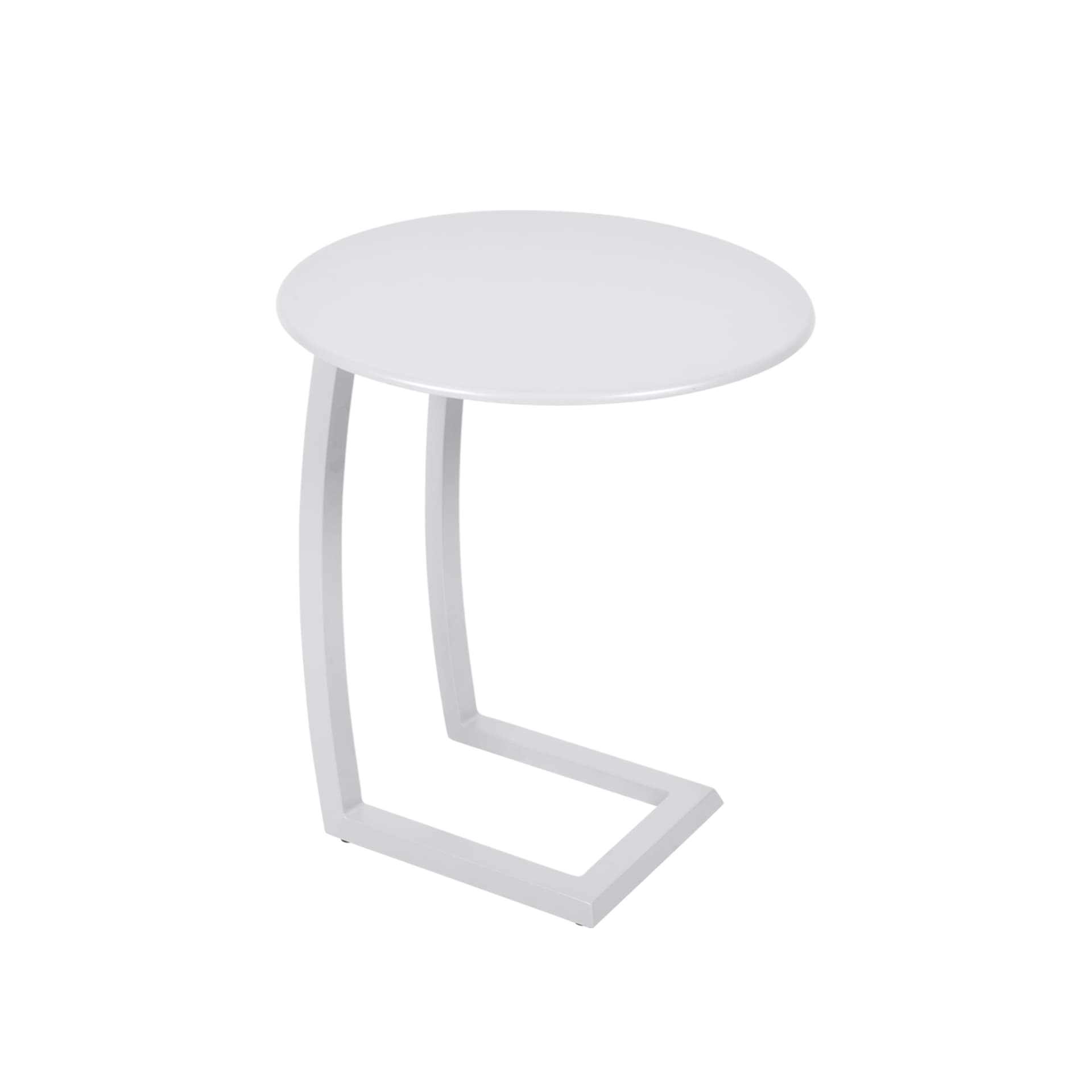 Fermob - Alizé Offset Low Table Cotton White - Utendørs småbord & sidebord - Pascal Mourgue - Hvit - Metall