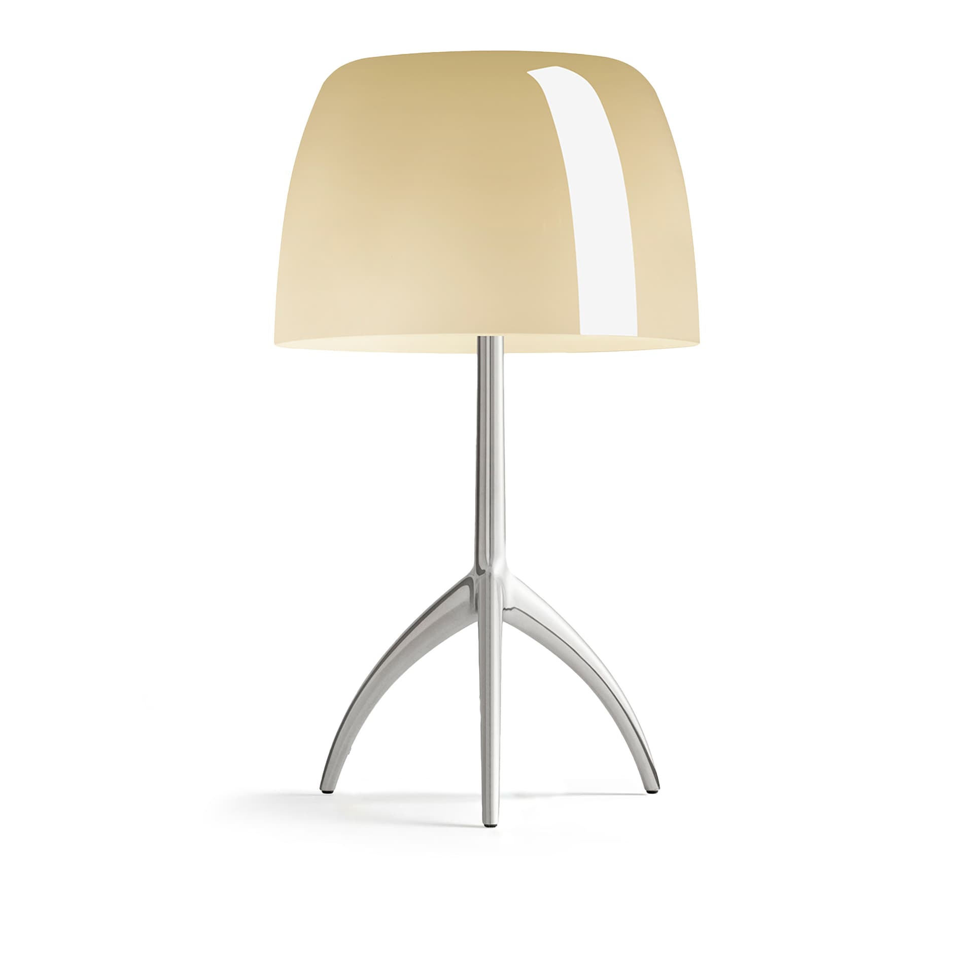 Foscarini - Lumiere Grande bordlampe, aluminium/beige, 45 cm