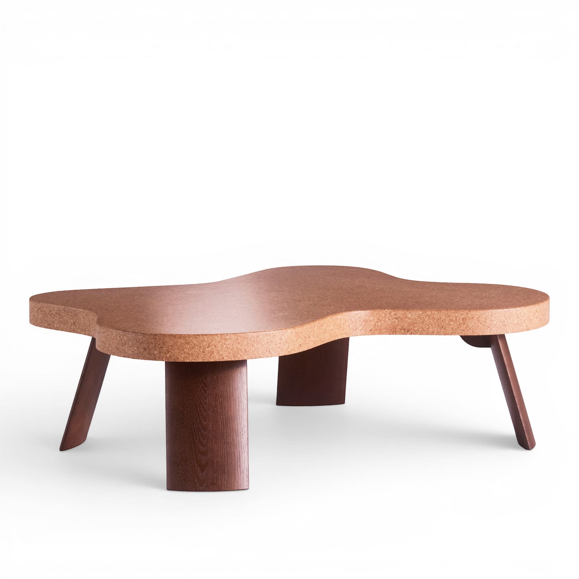 NOGA - Amoeba Table 5005 - Dark Oak Legs - Sofabord - Paul T. Frankl - Brun - Naturlig materiale/Tre