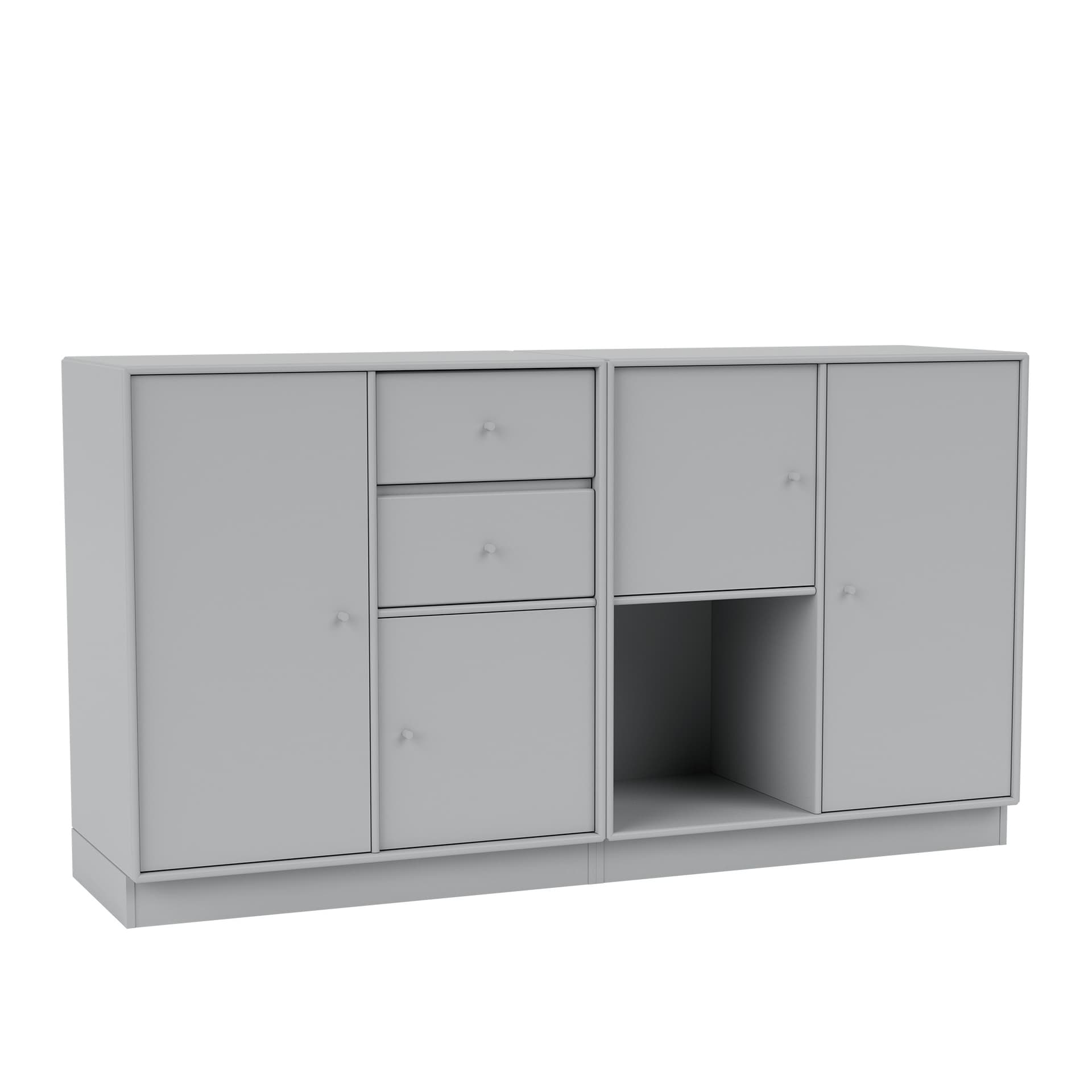 Montana - Couple Sideboard 02-Fjord 07 Plinth 7 cm - Sideboards - Peter J. Lassen - Blå - Tre