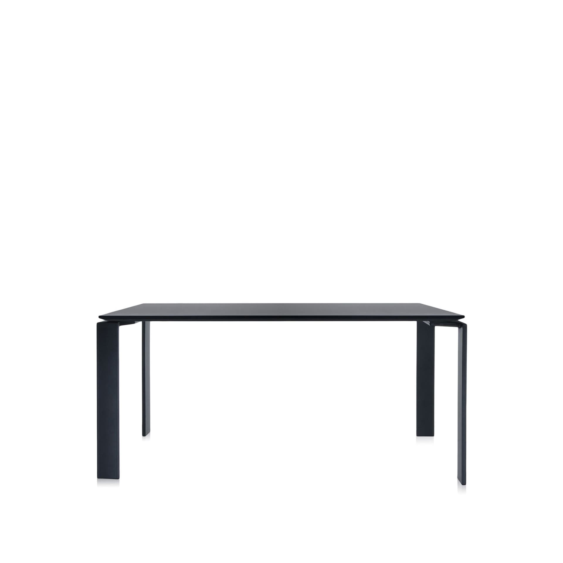 Kartell - Four Table 4522 158x79, Black/Black, Scratch-Proof Laminate - Spisebord - Ferruccio Laviani - Svart - Laminat/Metall