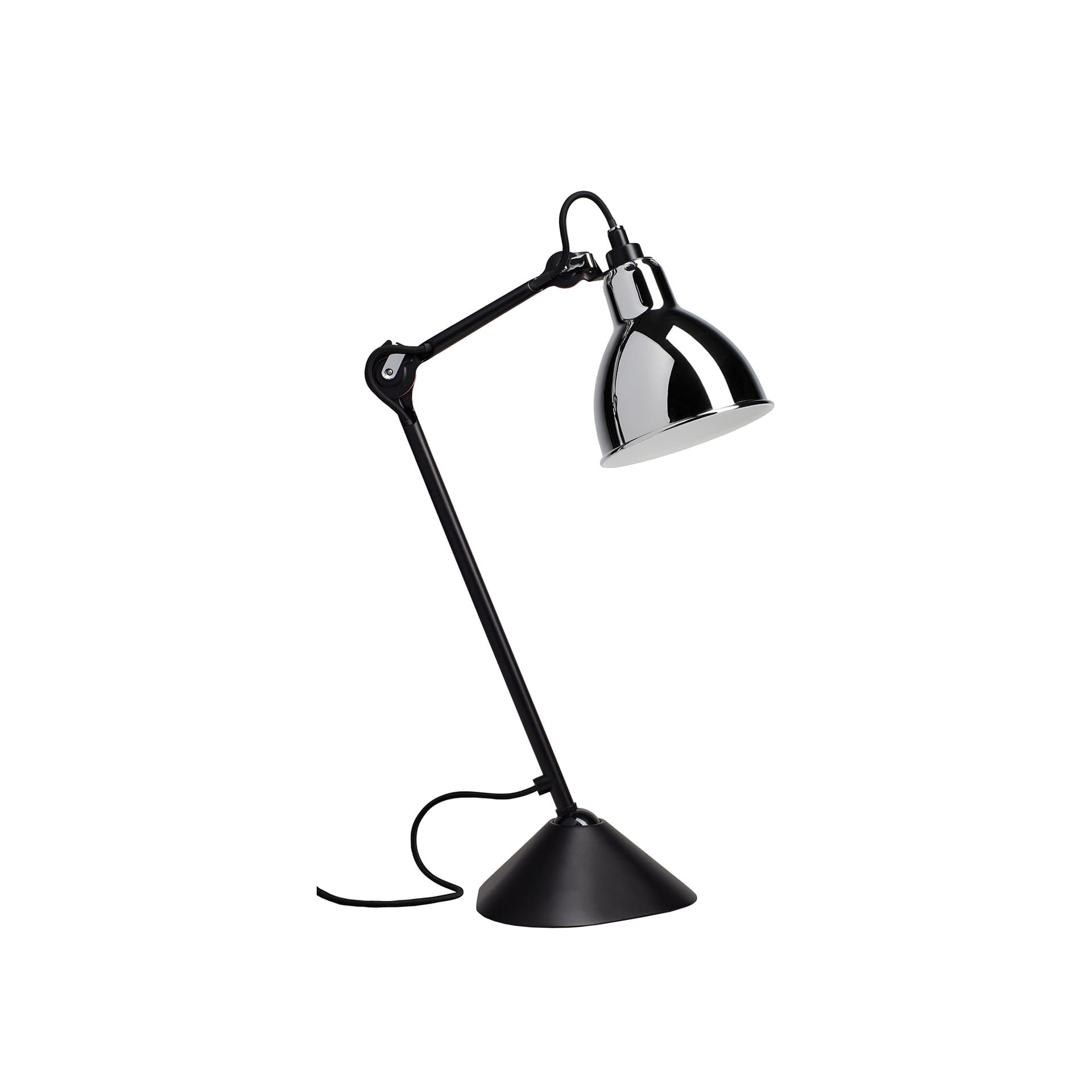 Lampe Gras - 205 Bordlampe Svart/Krom
