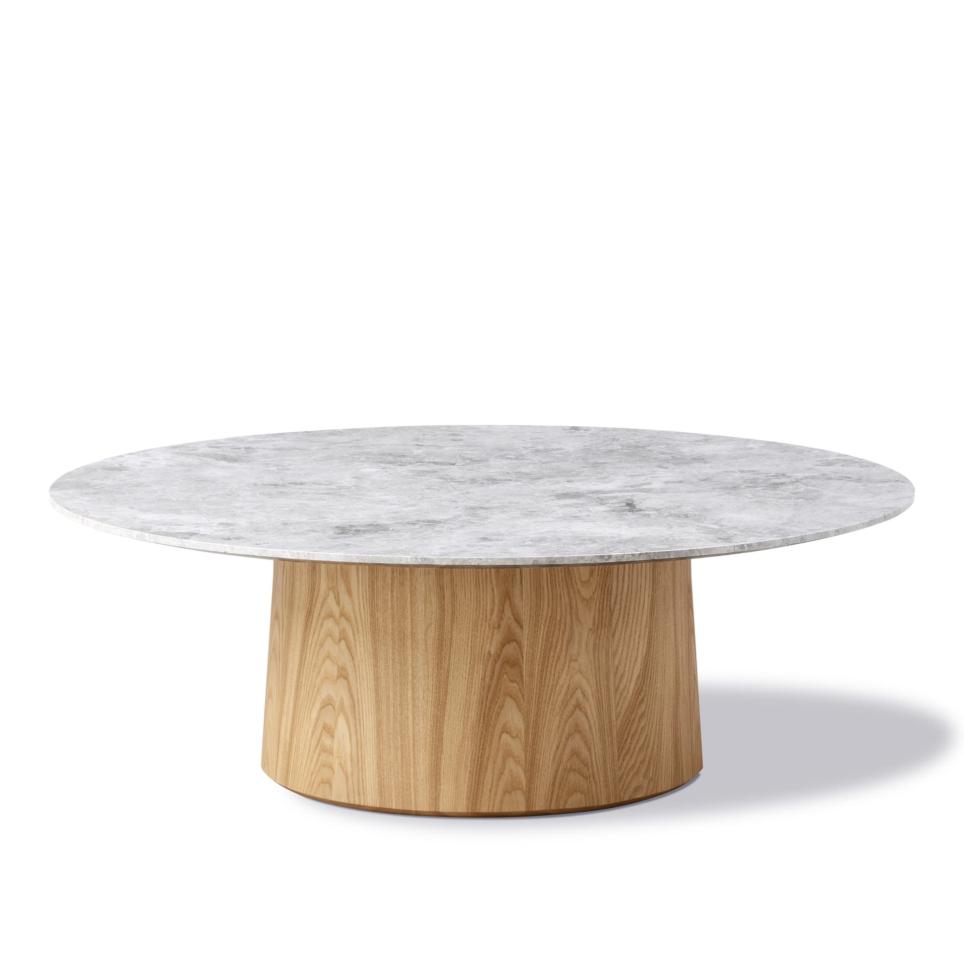 Fredericia Furniture Niveau sofabord Ø110cm Tundra Grey-ash oil treated