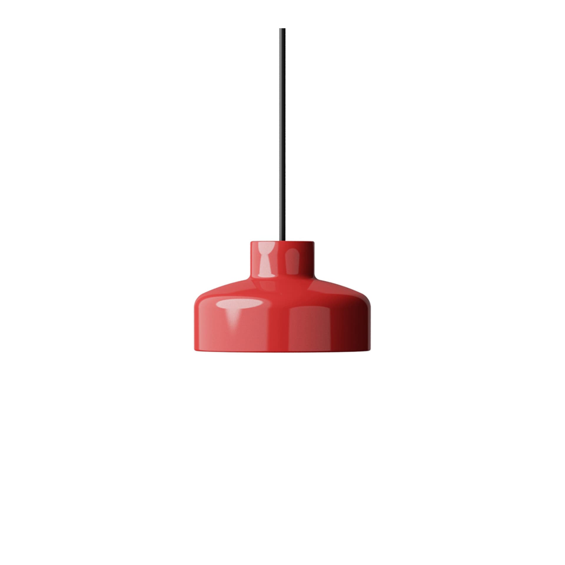 NINE - Lacquer - Pendant Small Red - Pendellamper - Keiji Takeuchi - Rød - Metall/Plast