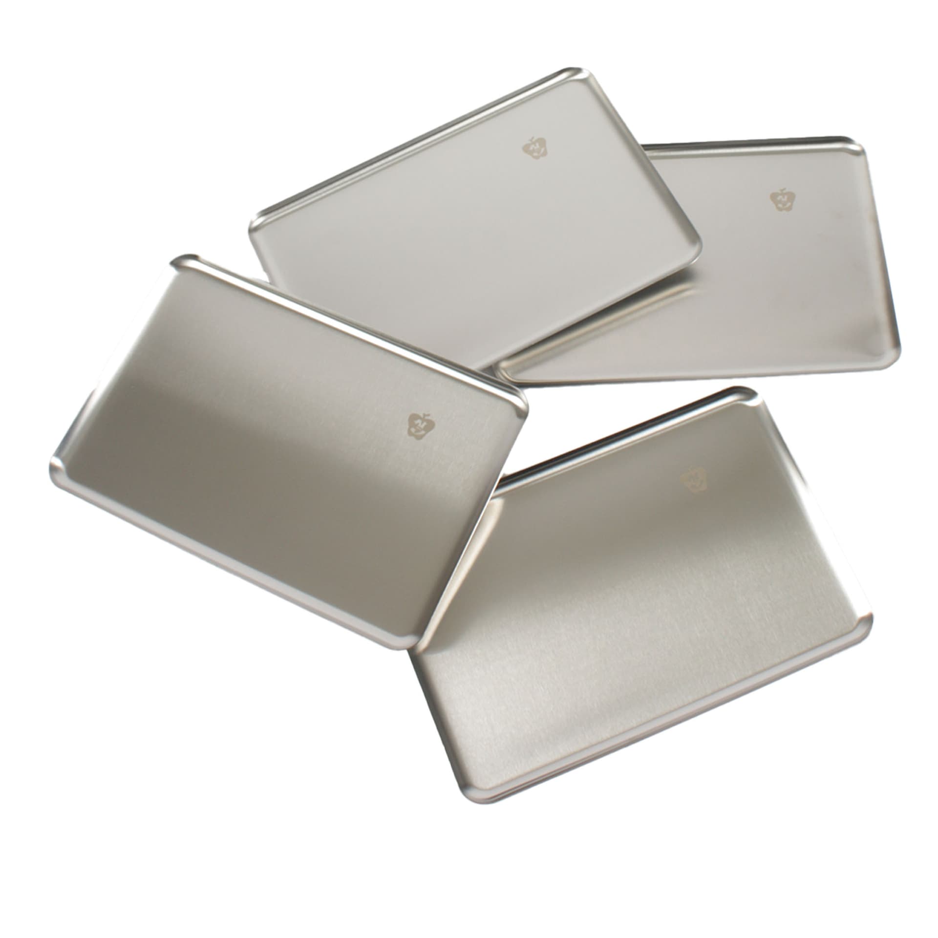Niko June - Steel Plate Medium - Pick Up Stainless Steel / 4 Pcs - Tallerkener - Niko Juno - Sølv - Metall