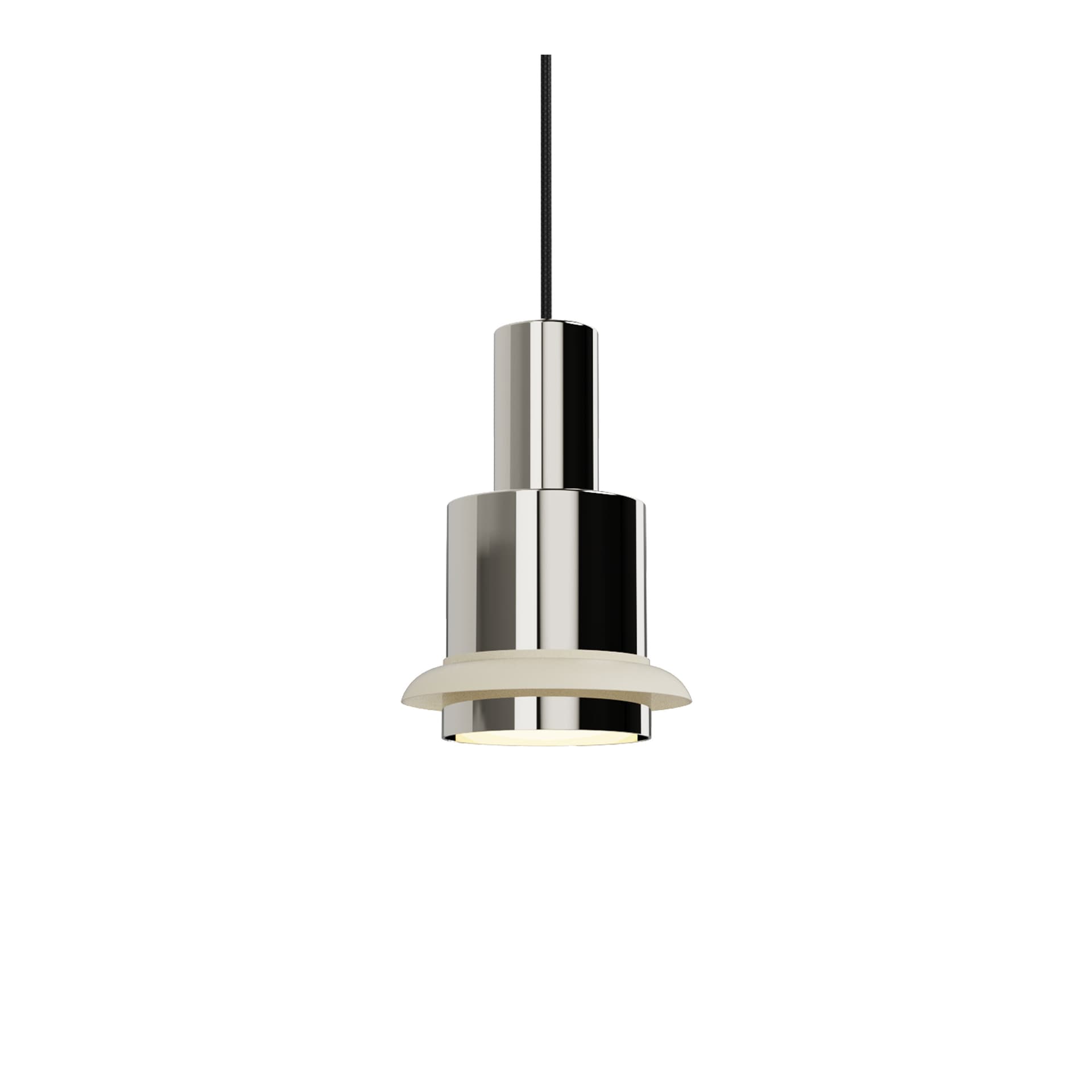 DCW - Chaumont Pendel Ø15xH22 Nickel/White