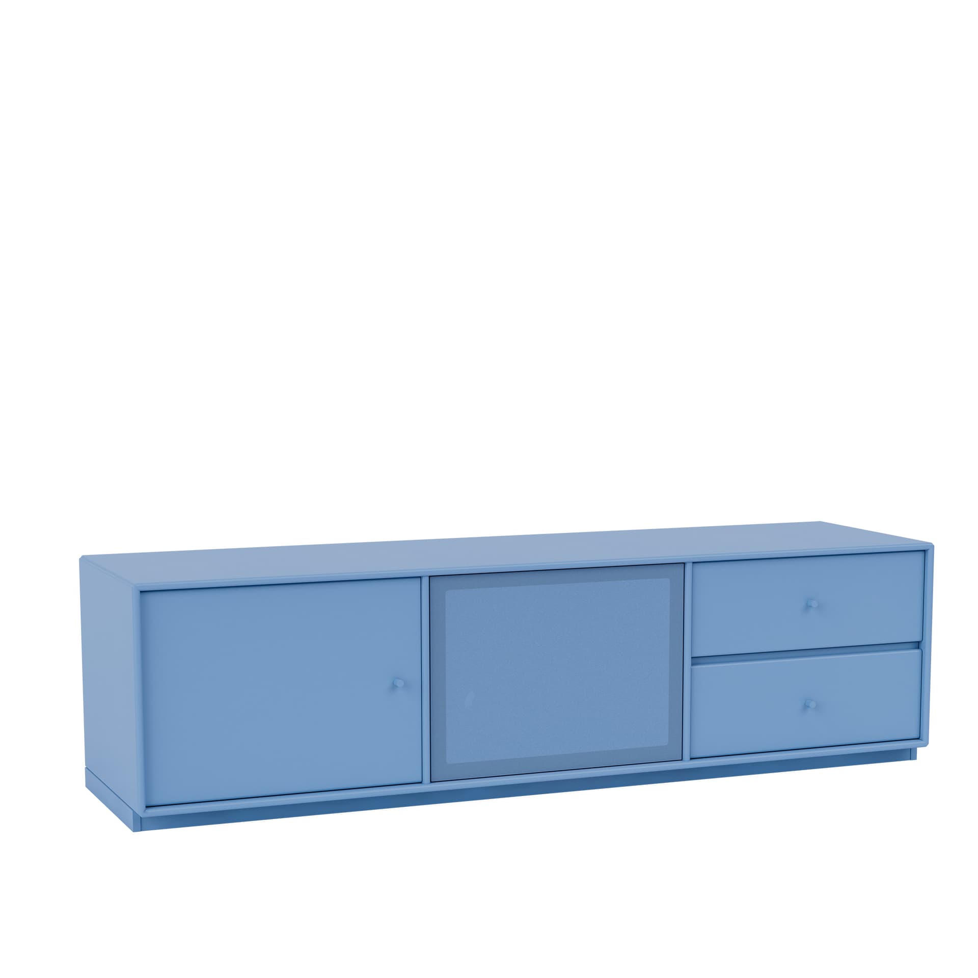 Montana - OCTAVE VI TV Bench, 06-Plinth3cm, 154 Azure - TV-benker - Peter J. Lassen - Blå