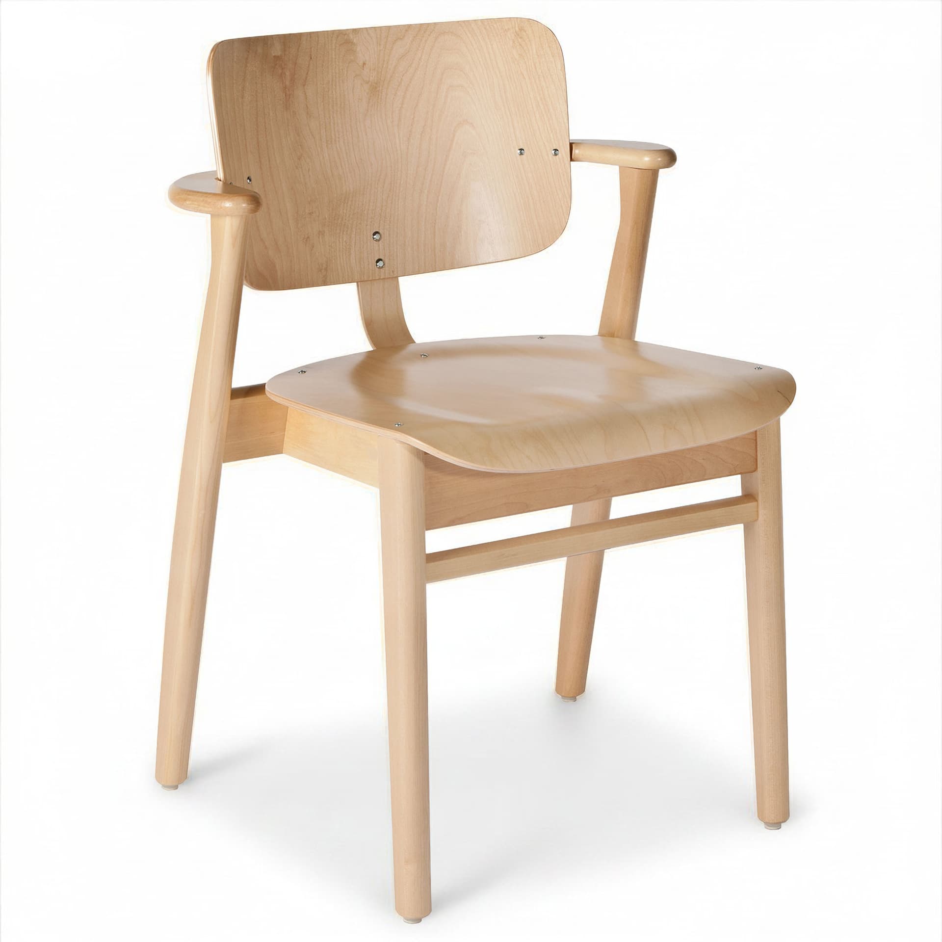 Artek - Domus Chair, Klarlackad björk - Spisestoler - Ilmari Tapiovaara - Beige - Tre